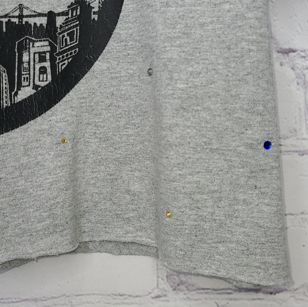 Golden State Warriors Crop Tee
