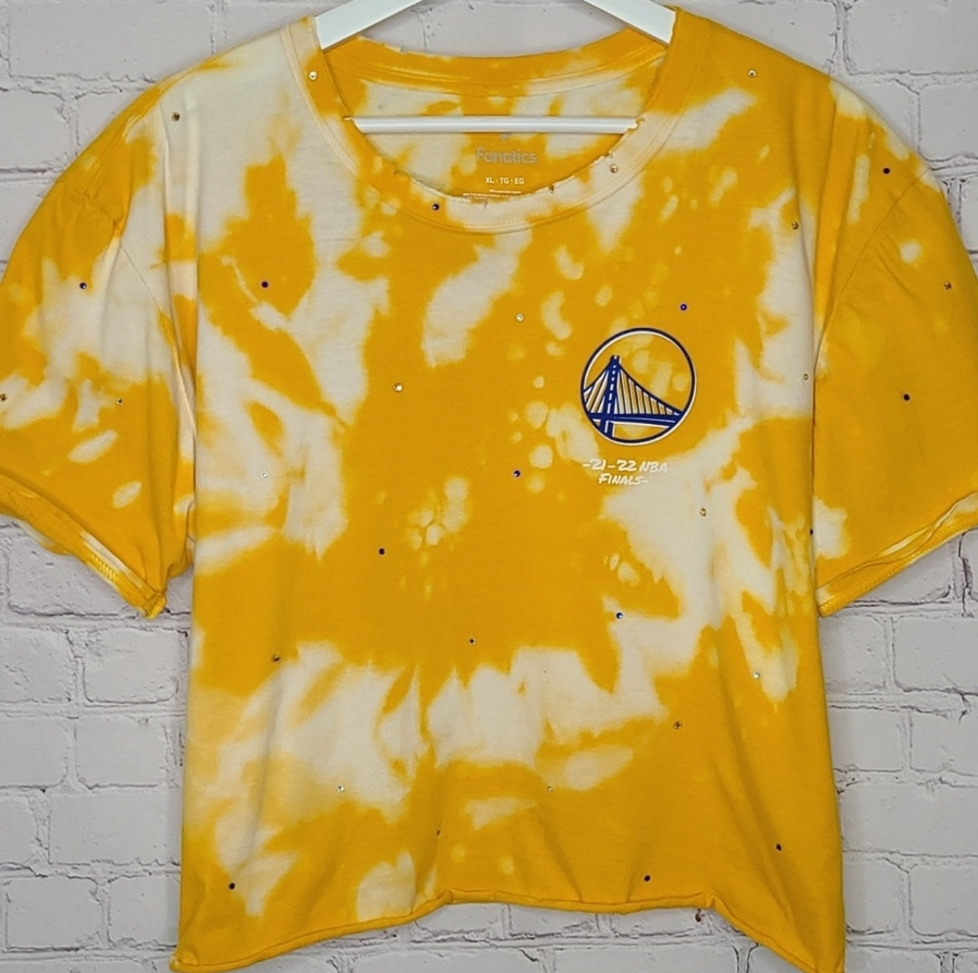 Golden State Warriors Crop Tee