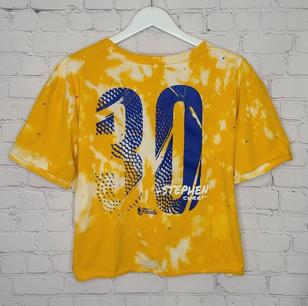 Golden State Warriors Crop Tee