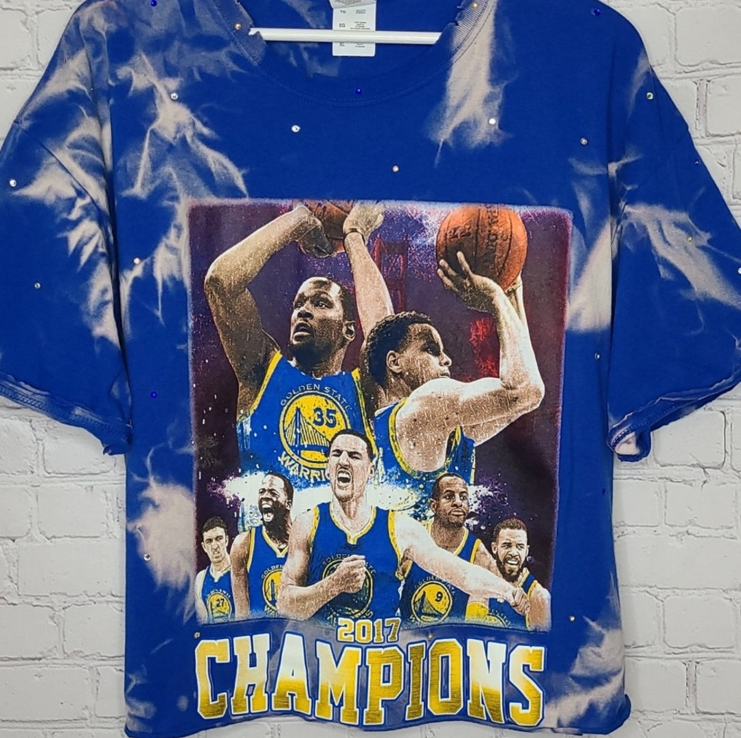 Golden State Warriors Crop Tee