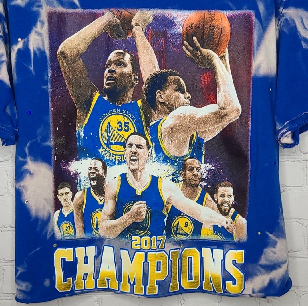 Golden State Warriors Crop Tee