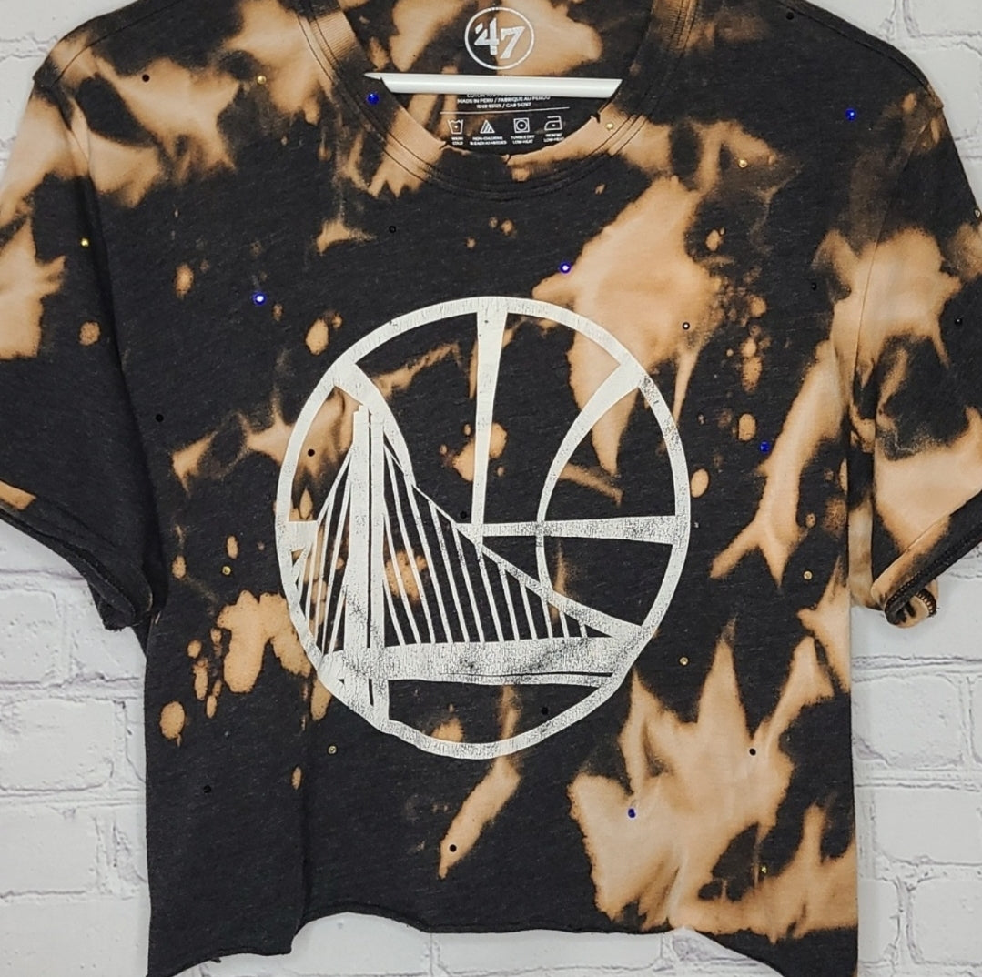 Golden State Warriors Crop Tee