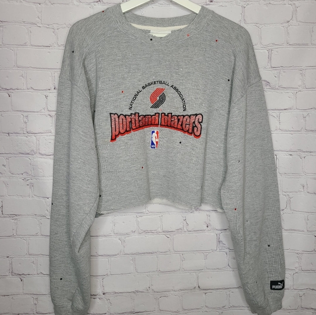 Portland Trail Blazers Crop Sweatshirt