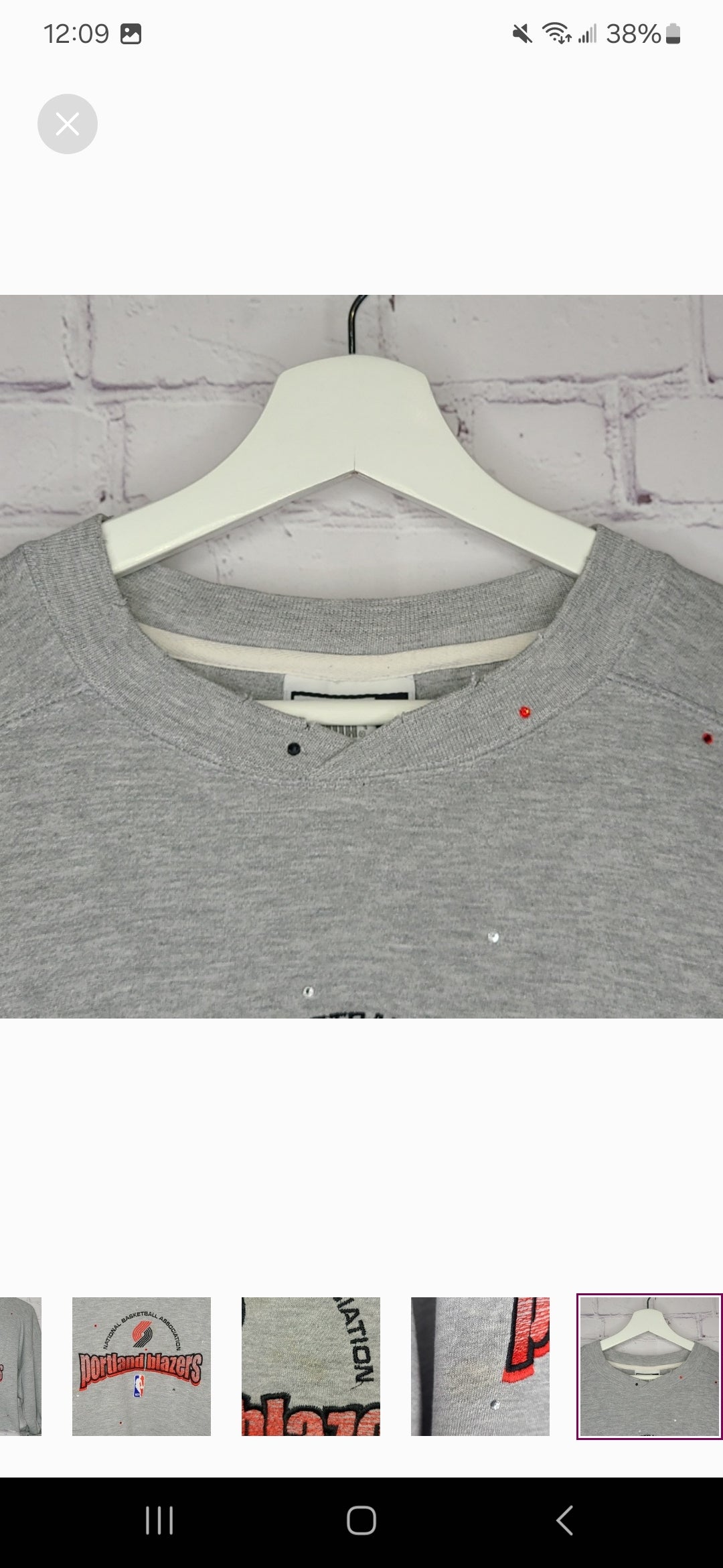 Portland Trail Blazers Crop Sweatshirt