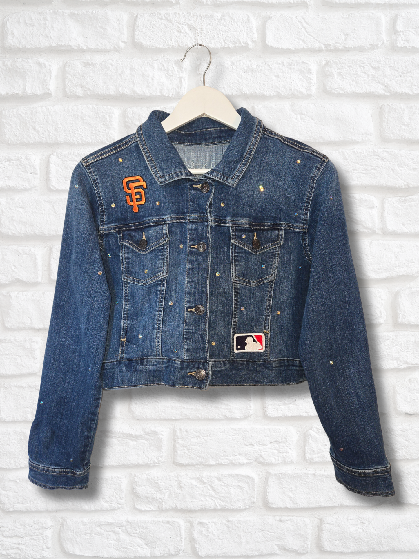 San Francisco Giants Crop Denim Jacket