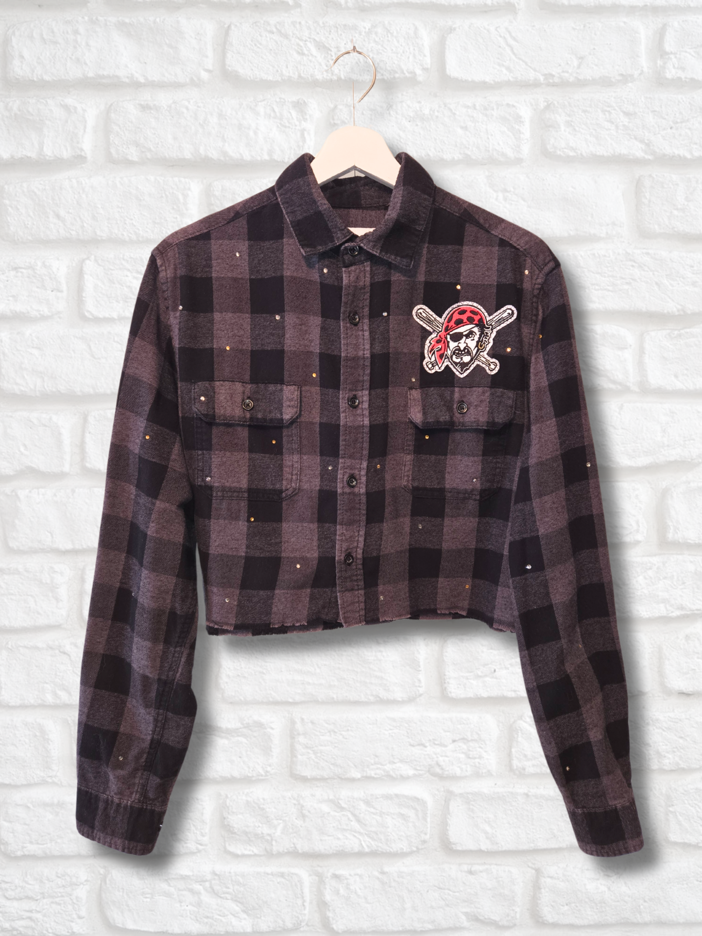 Pittsburgh Pirates Crop Flannel