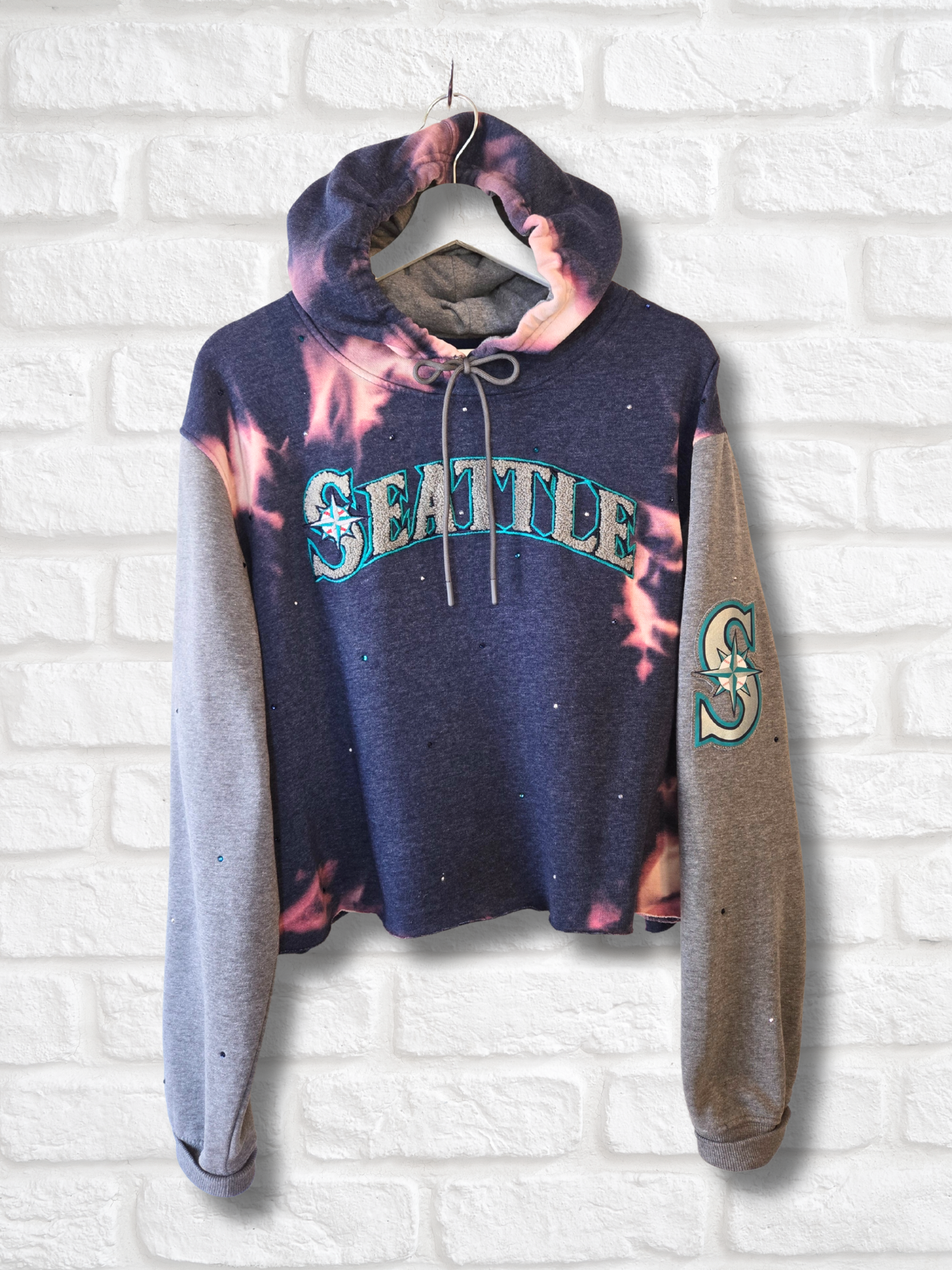 Seattle Mariners Crop Hoodie