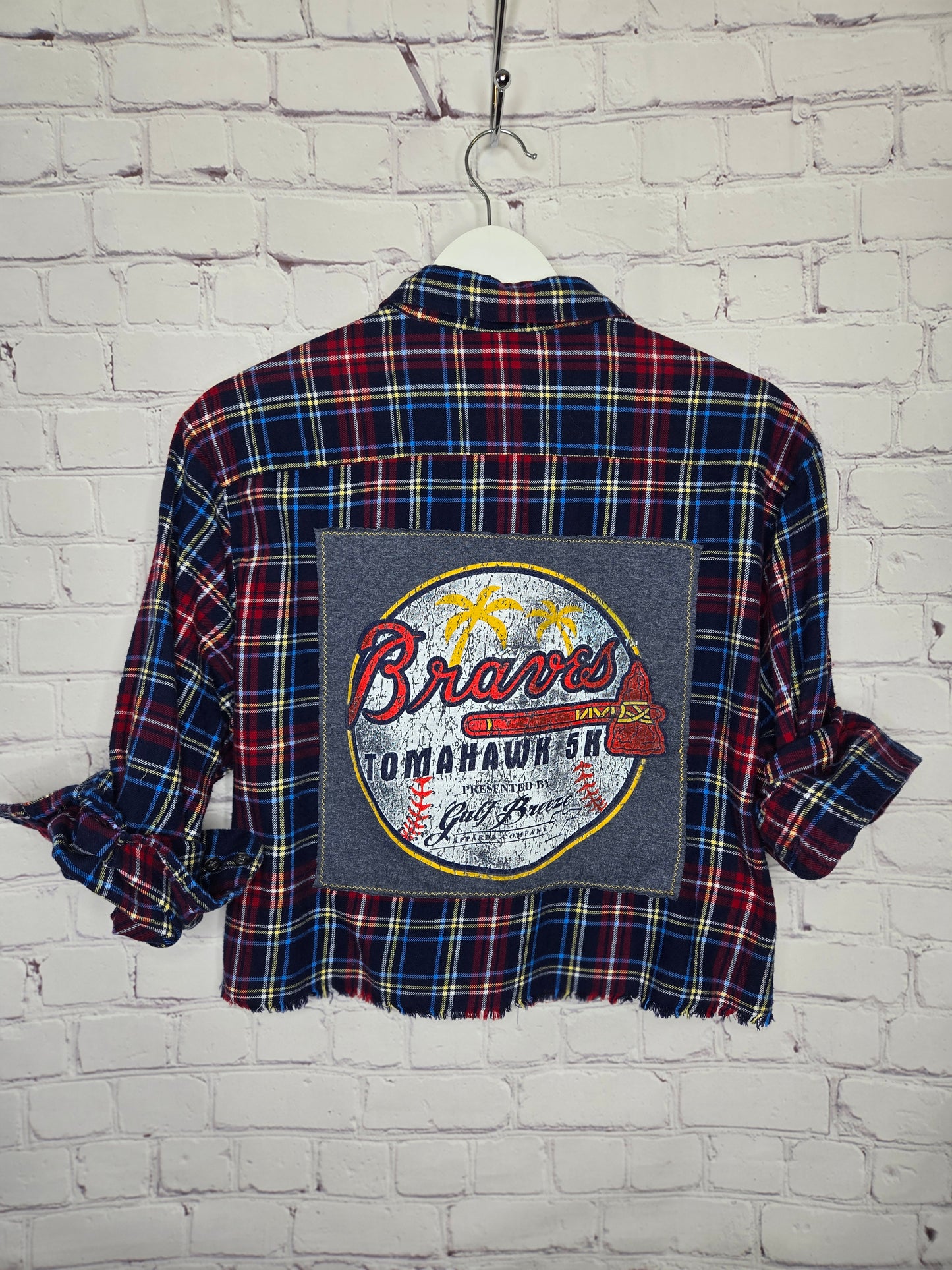 Atlanta Braves Crop Flannel
