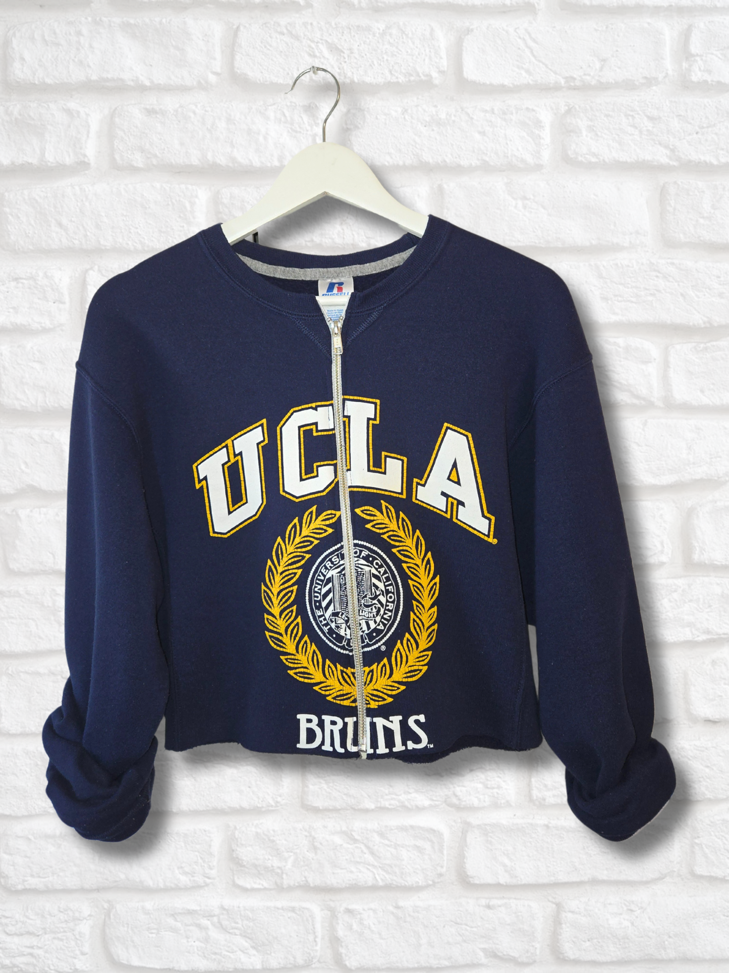 UCLA Bruins Crop Zip-Up Sweatshirt
