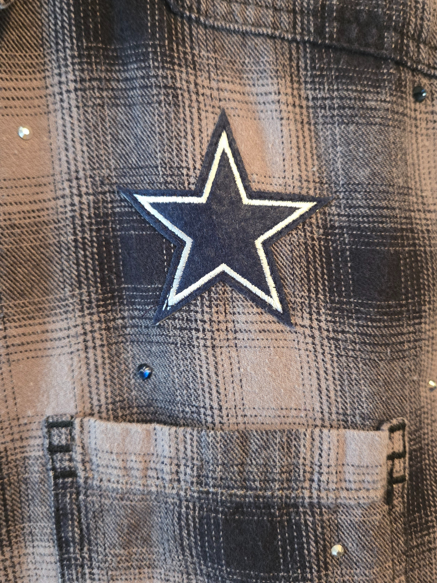 Dallas Cowboys Crop Flannel