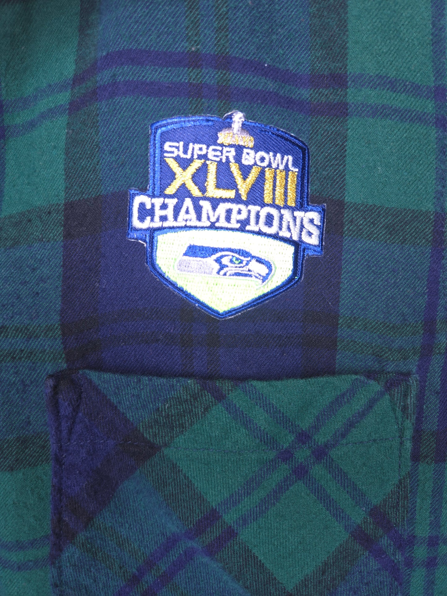 Seattle Seahawks Crop Flannel