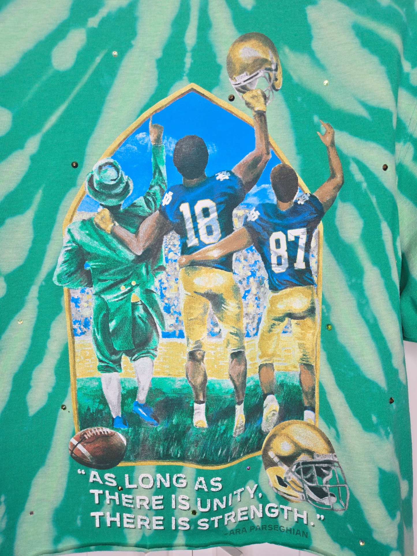 Notre Dame Fighting Irish Crop Tee