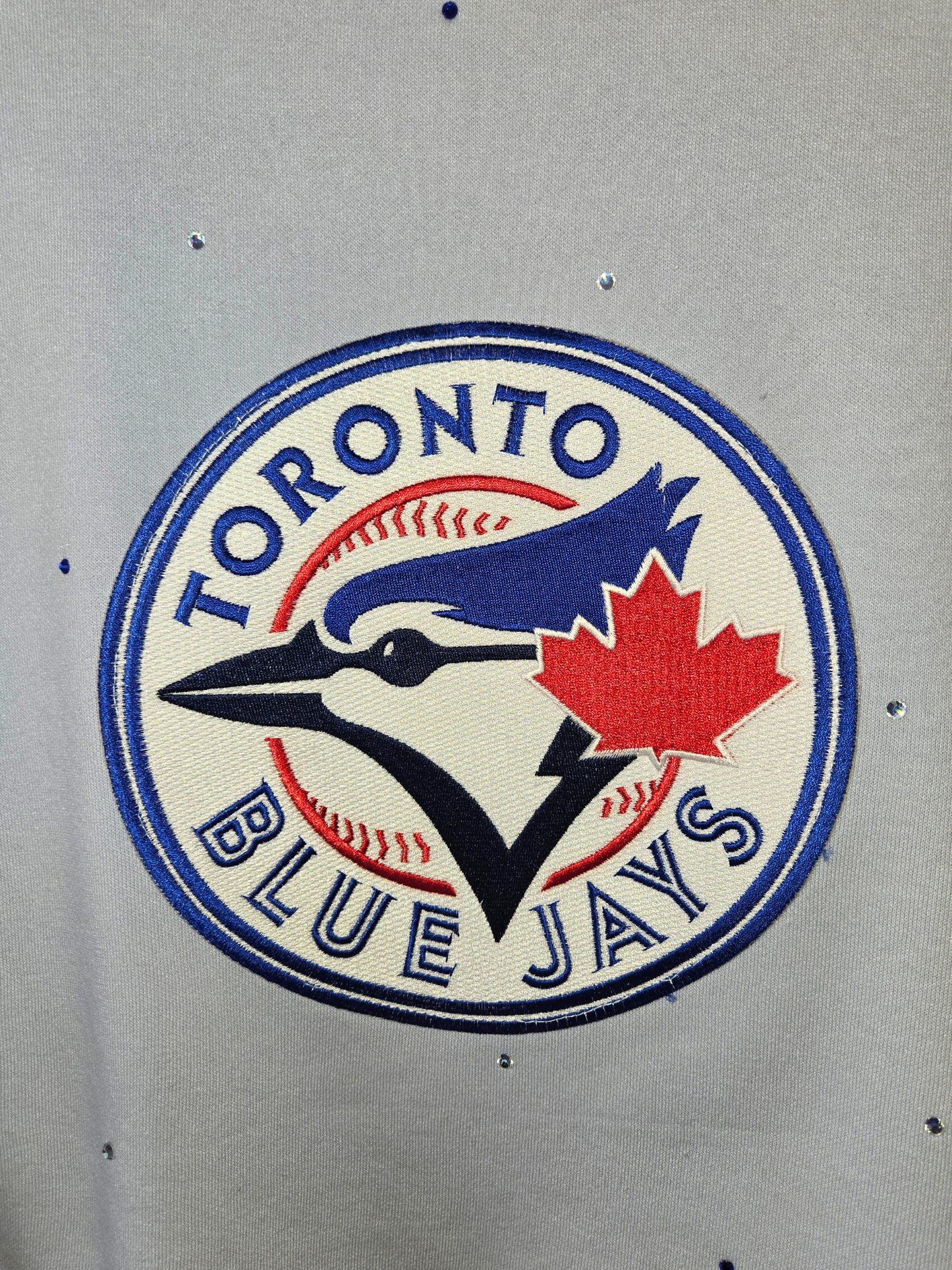 Toronto Blue Jays Crop Zip-Up Sweatshirt
