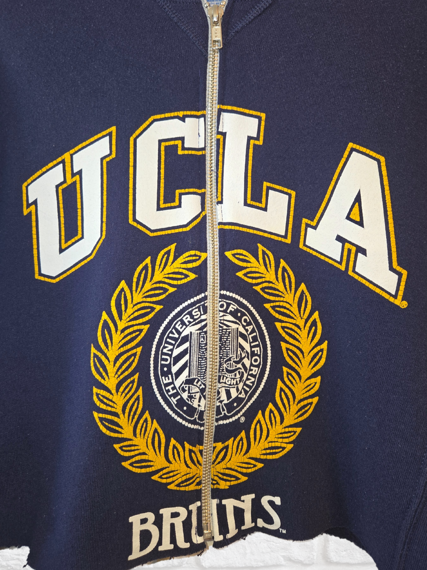 UCLA Bruins Crop Zip-Up Sweatshirt