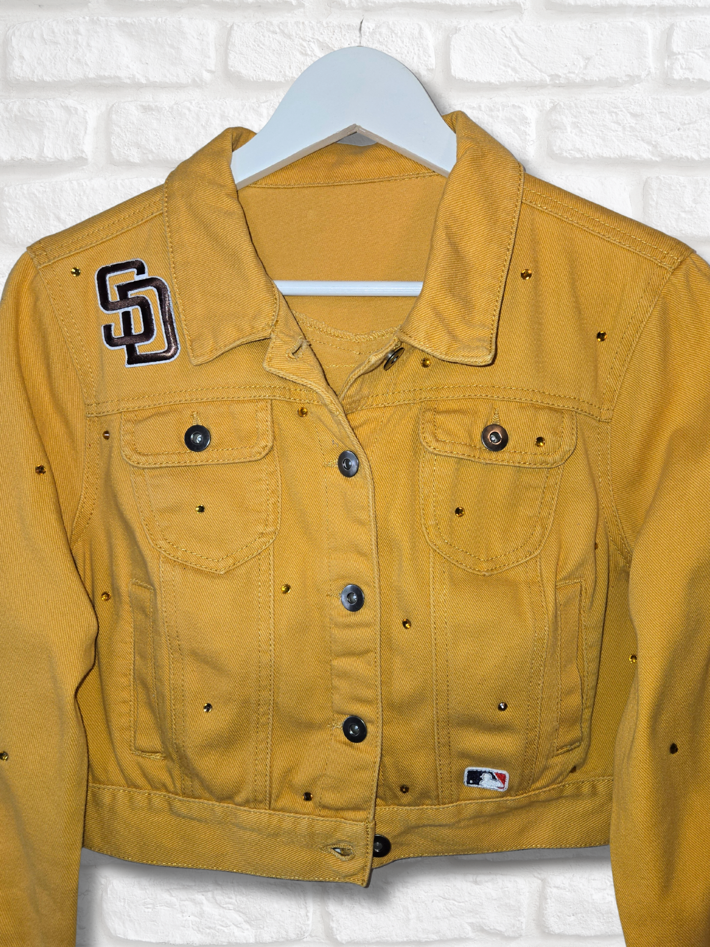 San Diego Padres Rhinestone Crop Jacket