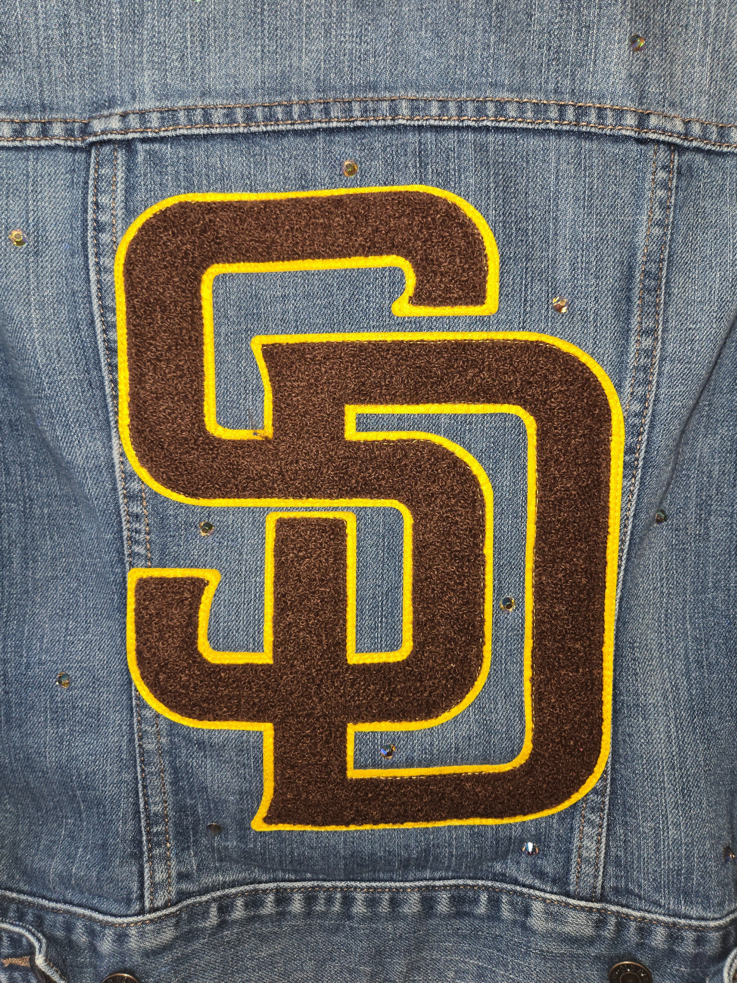 San Diego Padres Rhinestone Denim Jacket