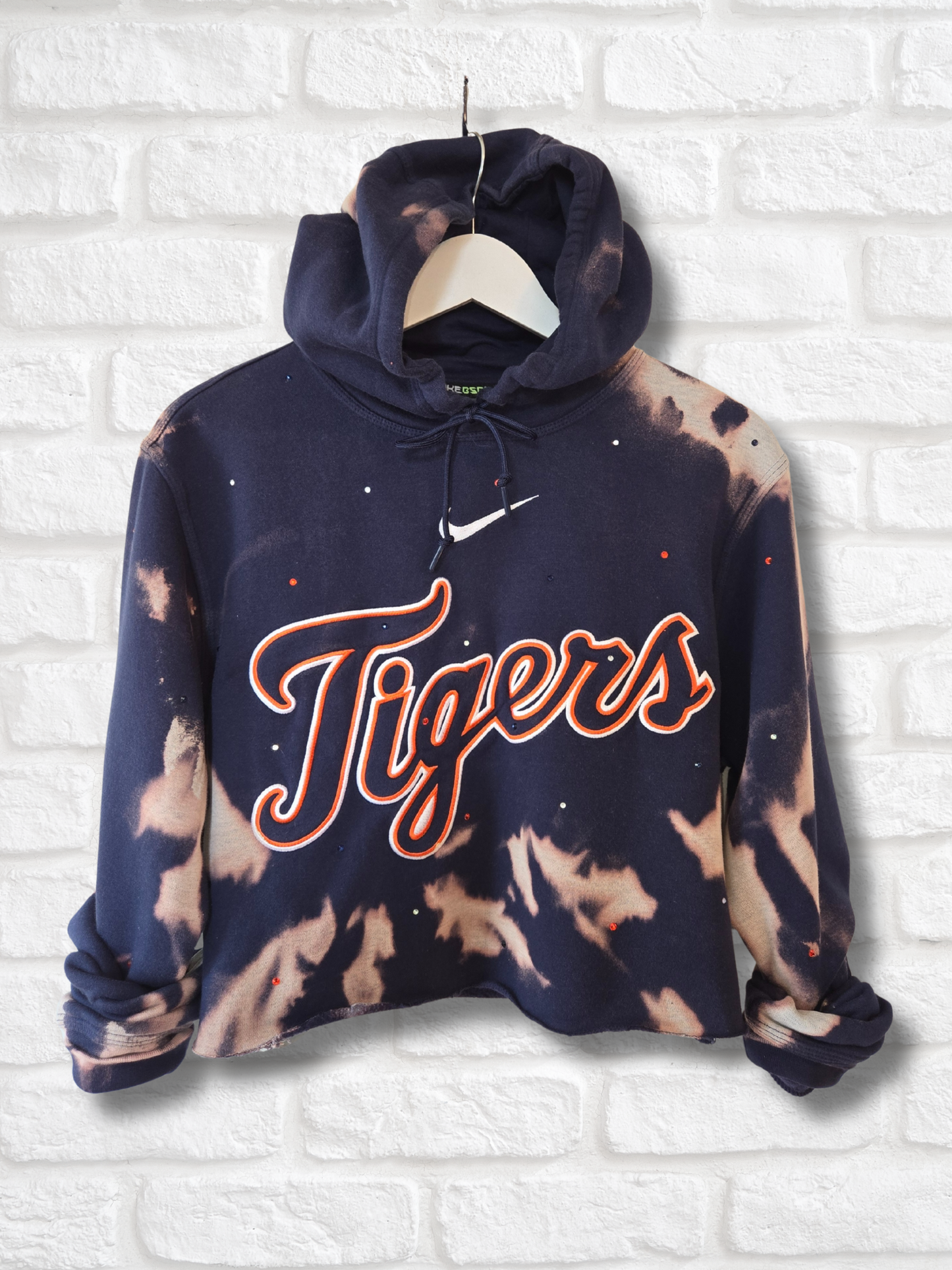Detroit Tigers Crop Hoodie