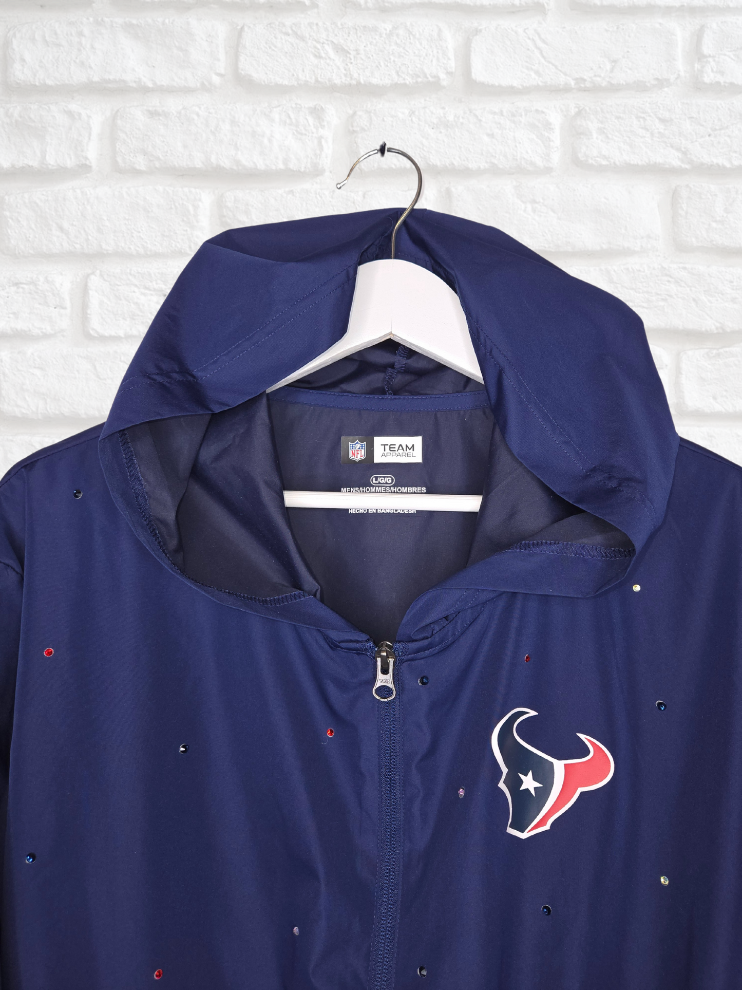 Houston Texans Crop Pullover Windbreaker