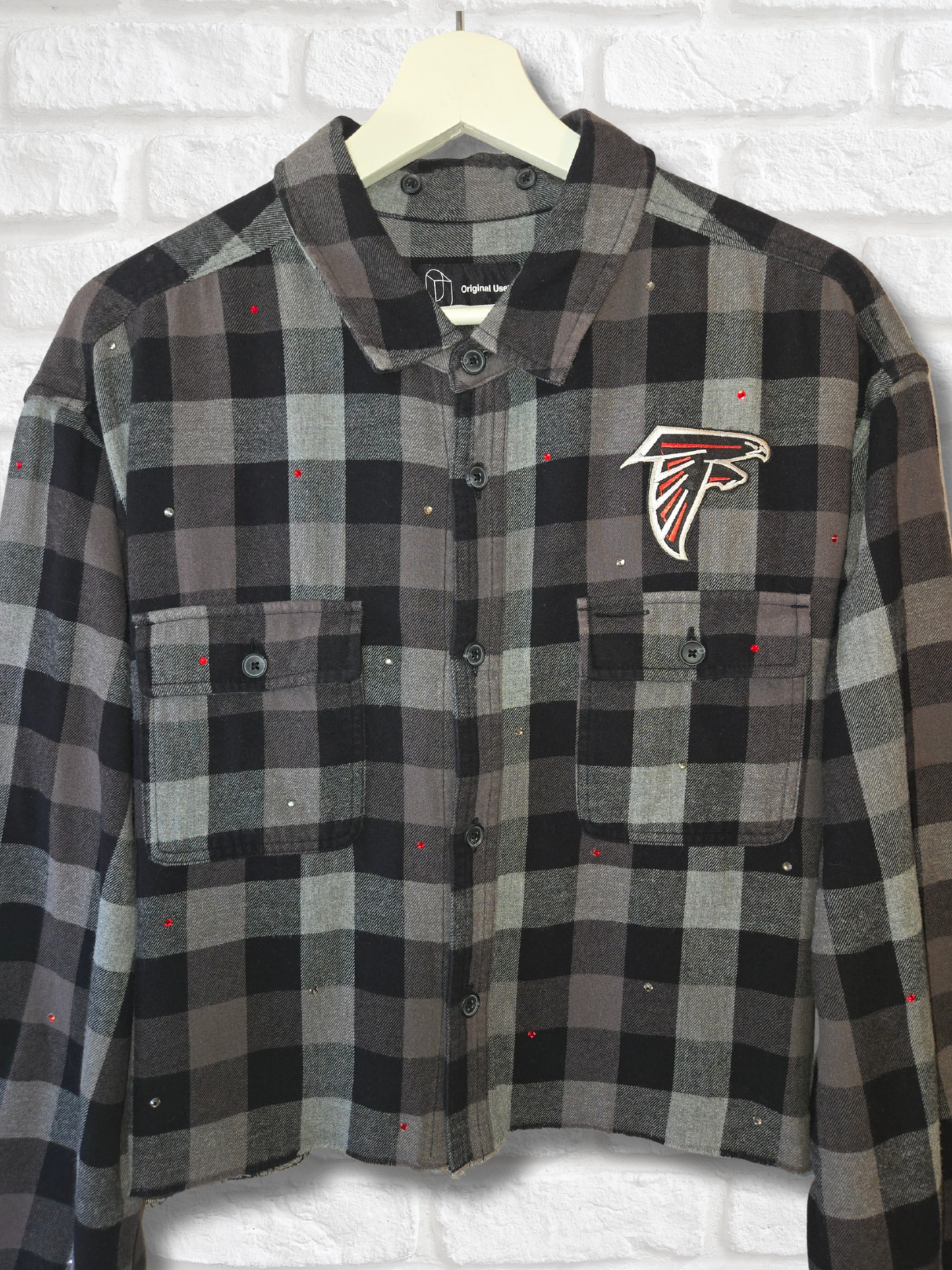 Atlanta Falcons Crop Flannel
