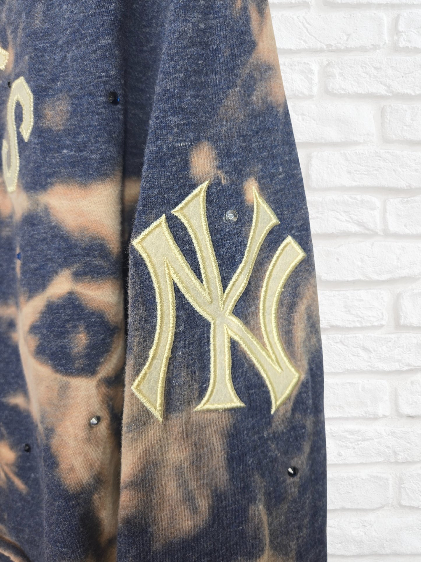 New York Yankees Crop Hoodie