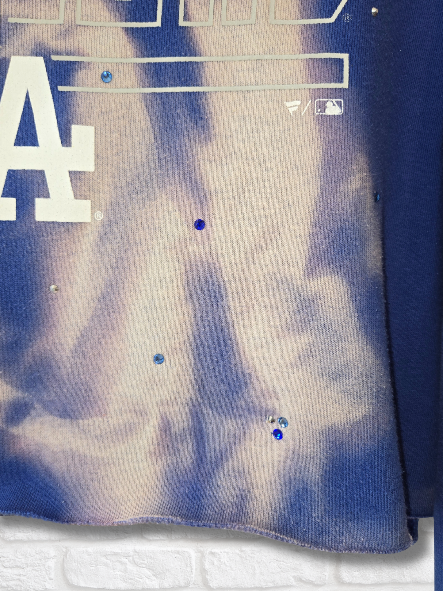 Los Angeles Dodgers Crop Hoodie
