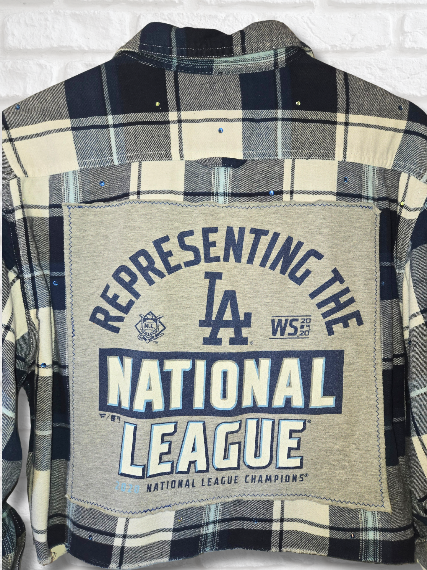 Los Angeles Dodgers Crop Flannel