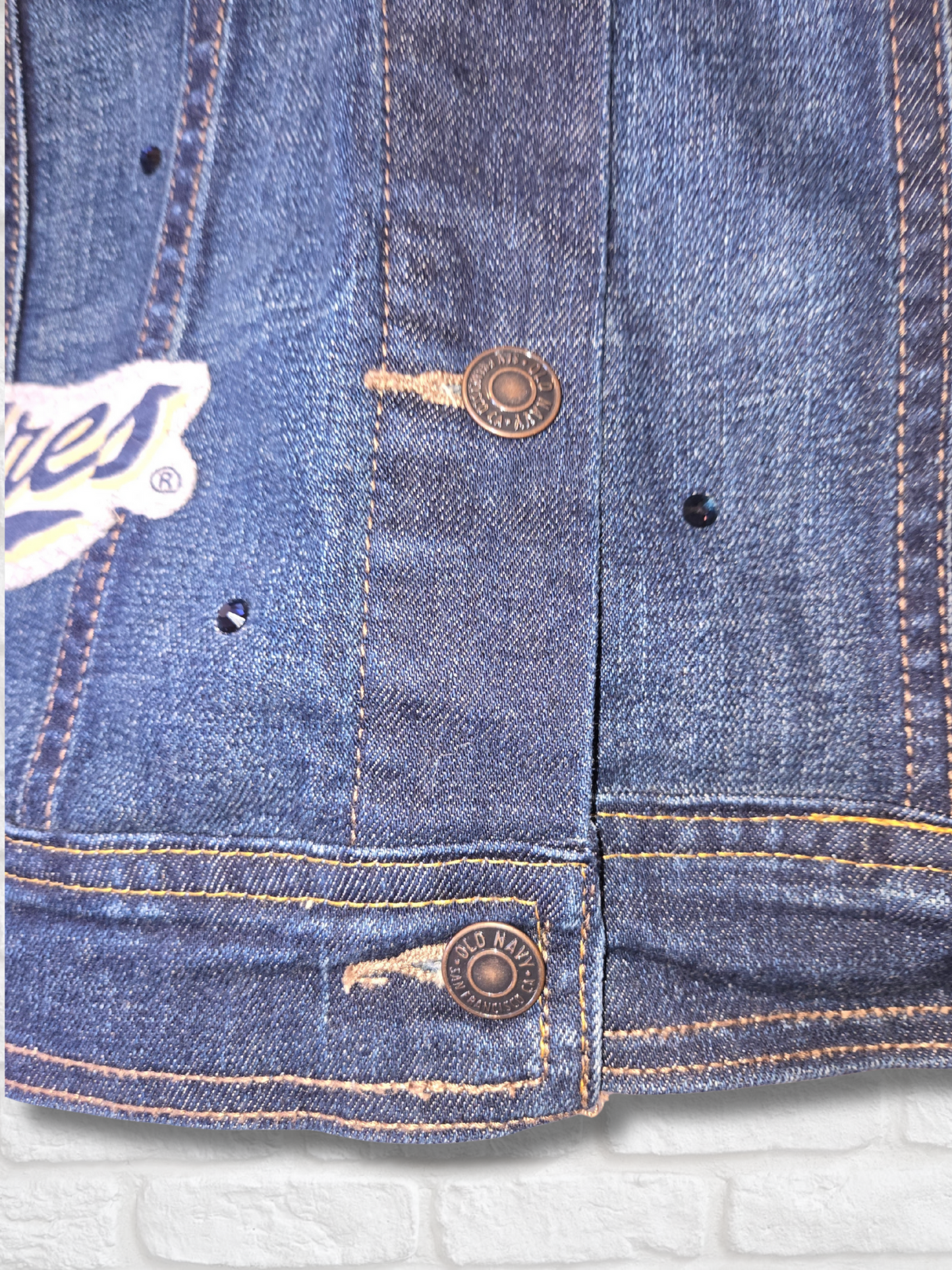 San Diego Padres Crop Denim Jacket