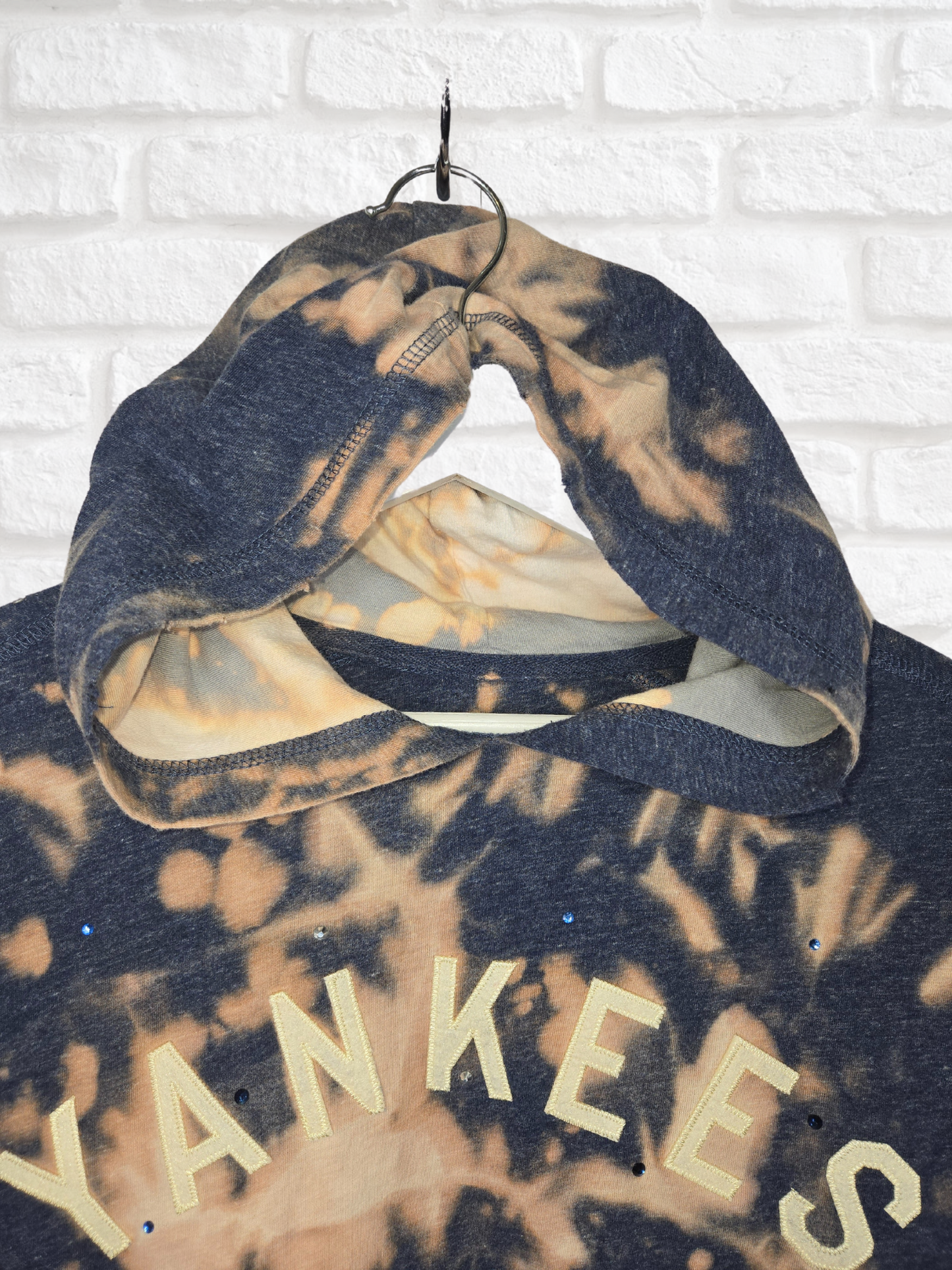 New York Yankees Crop Hoodie