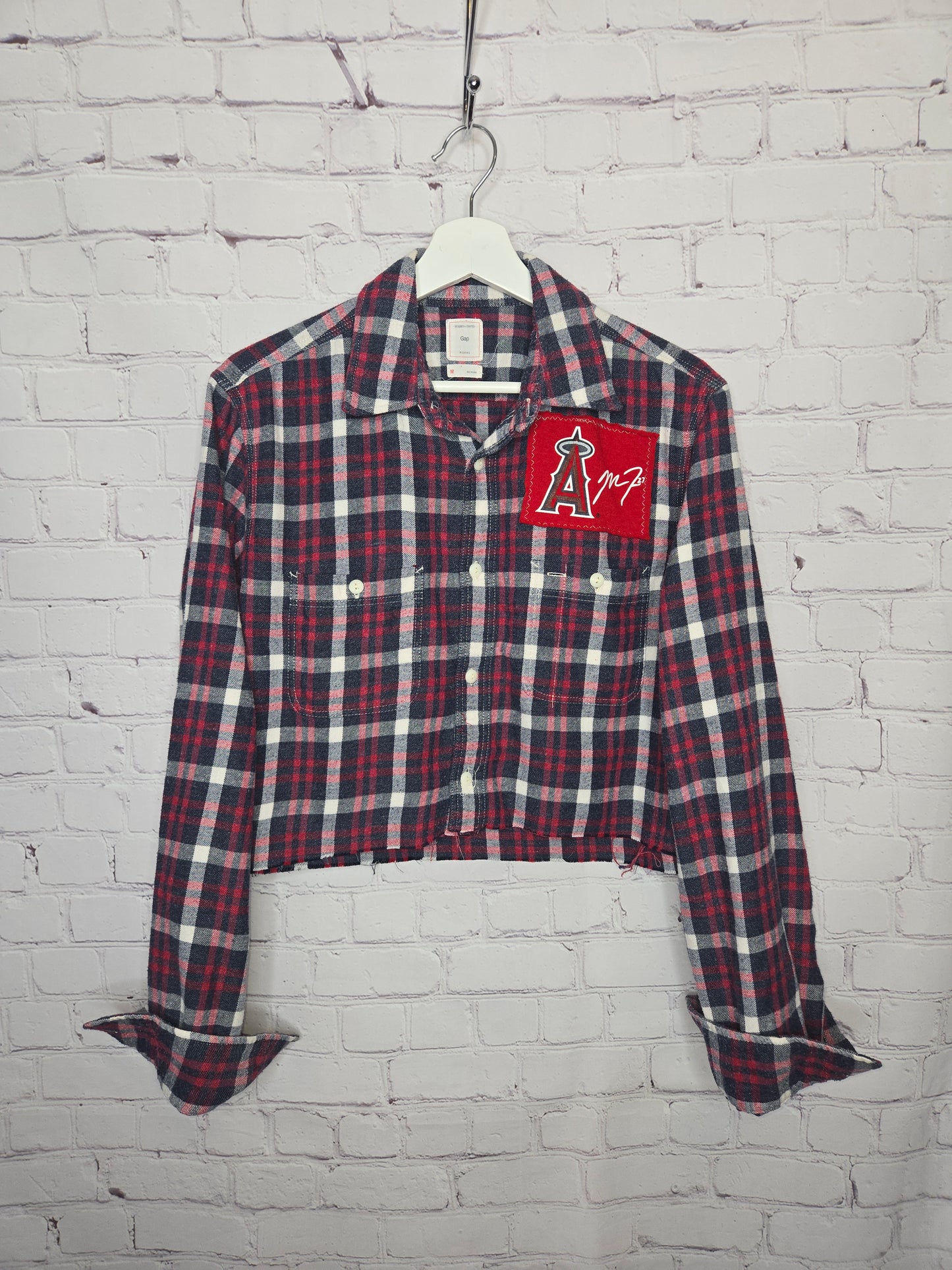 Los Angeles Angels Crop Flannel