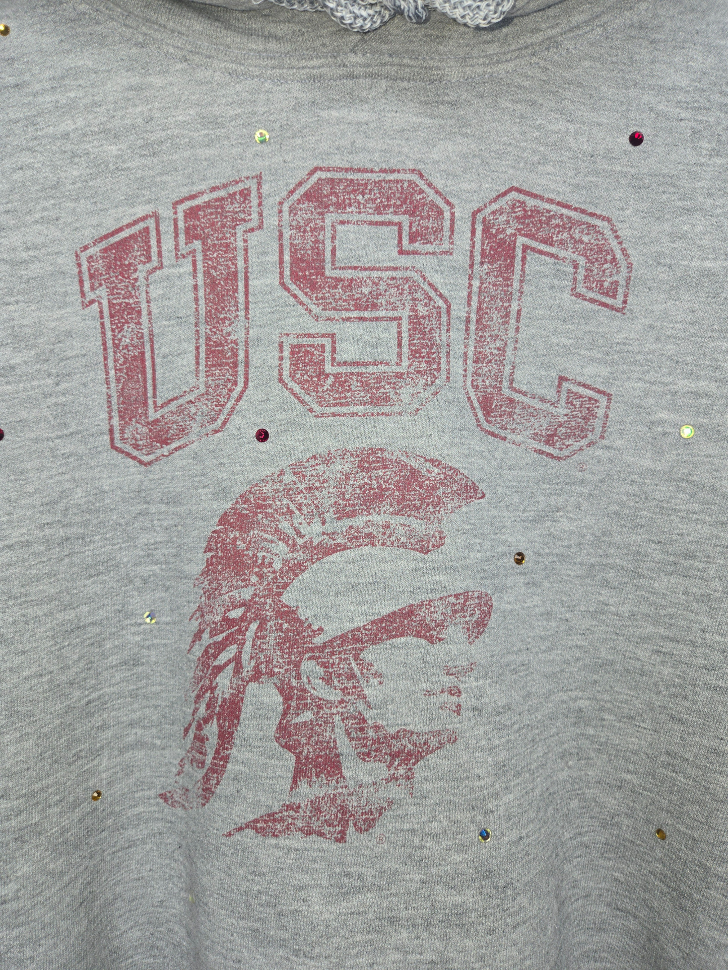 USC Trojans Crop Hoodie