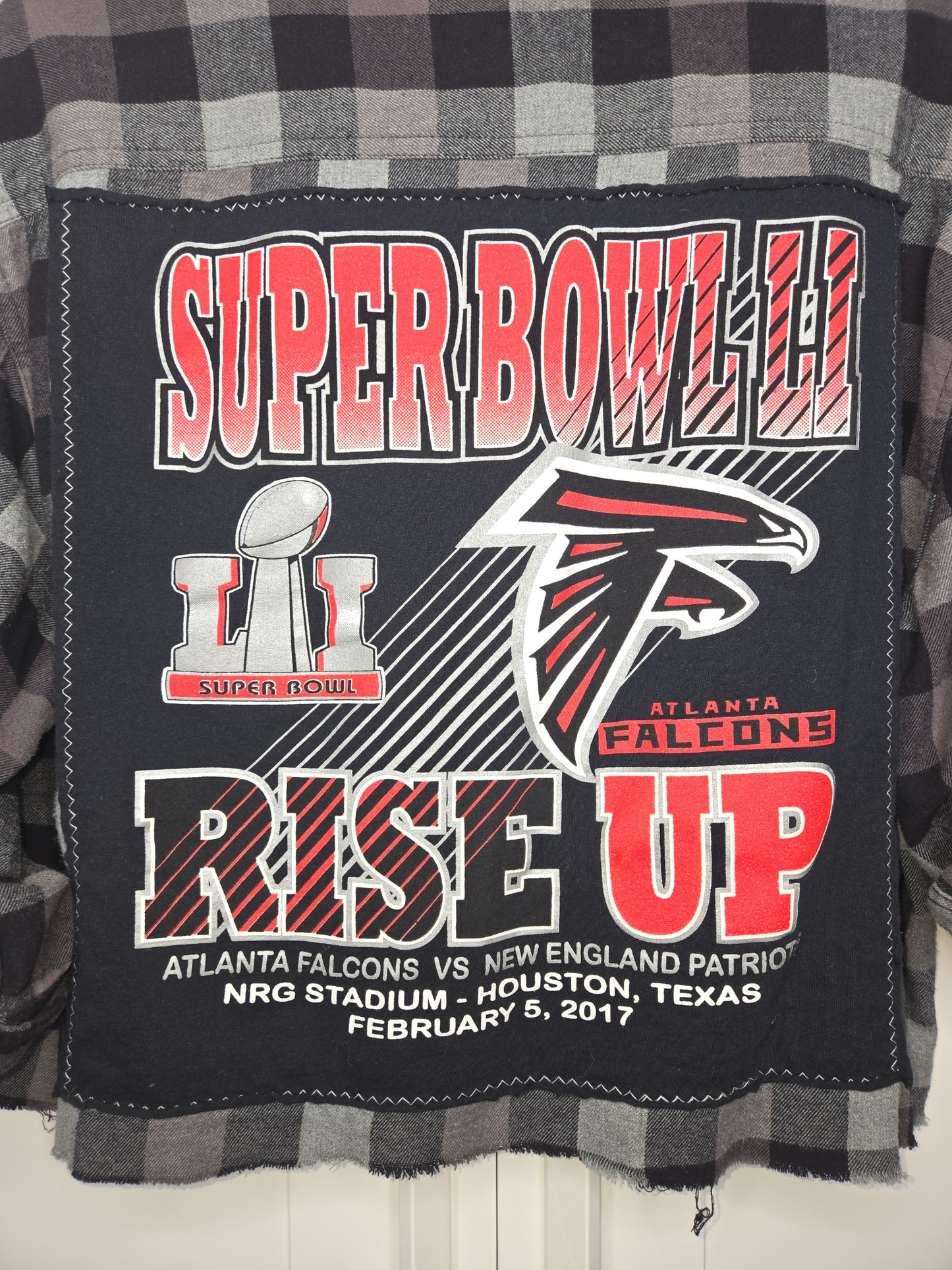 Atlanta Falcons Crop Flannel