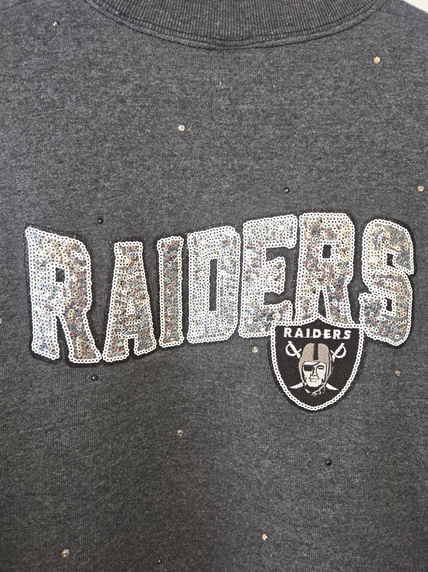Las Vegas Raiders Crop Zip-Up Sweatshirt