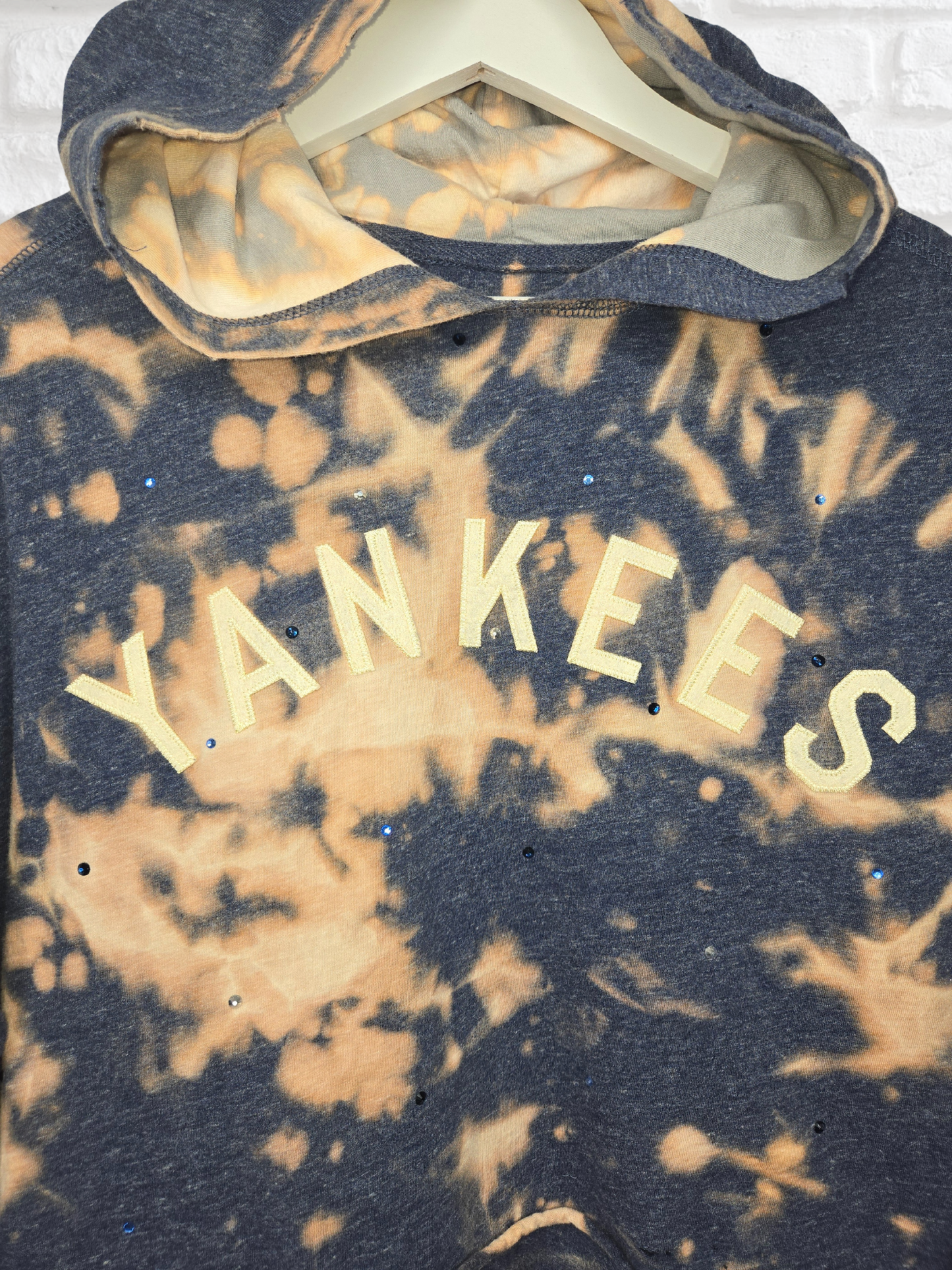 New York Yankees Crop Hoodie