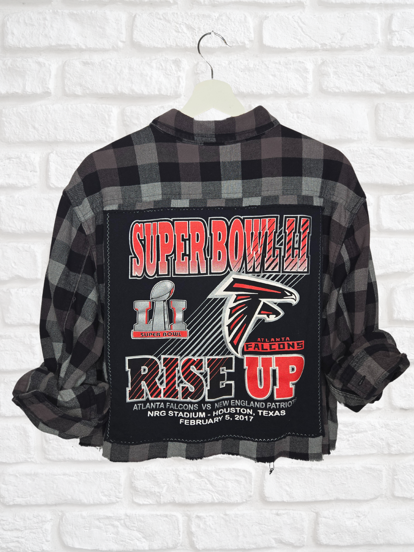 Atlanta Falcons Crop Flannel