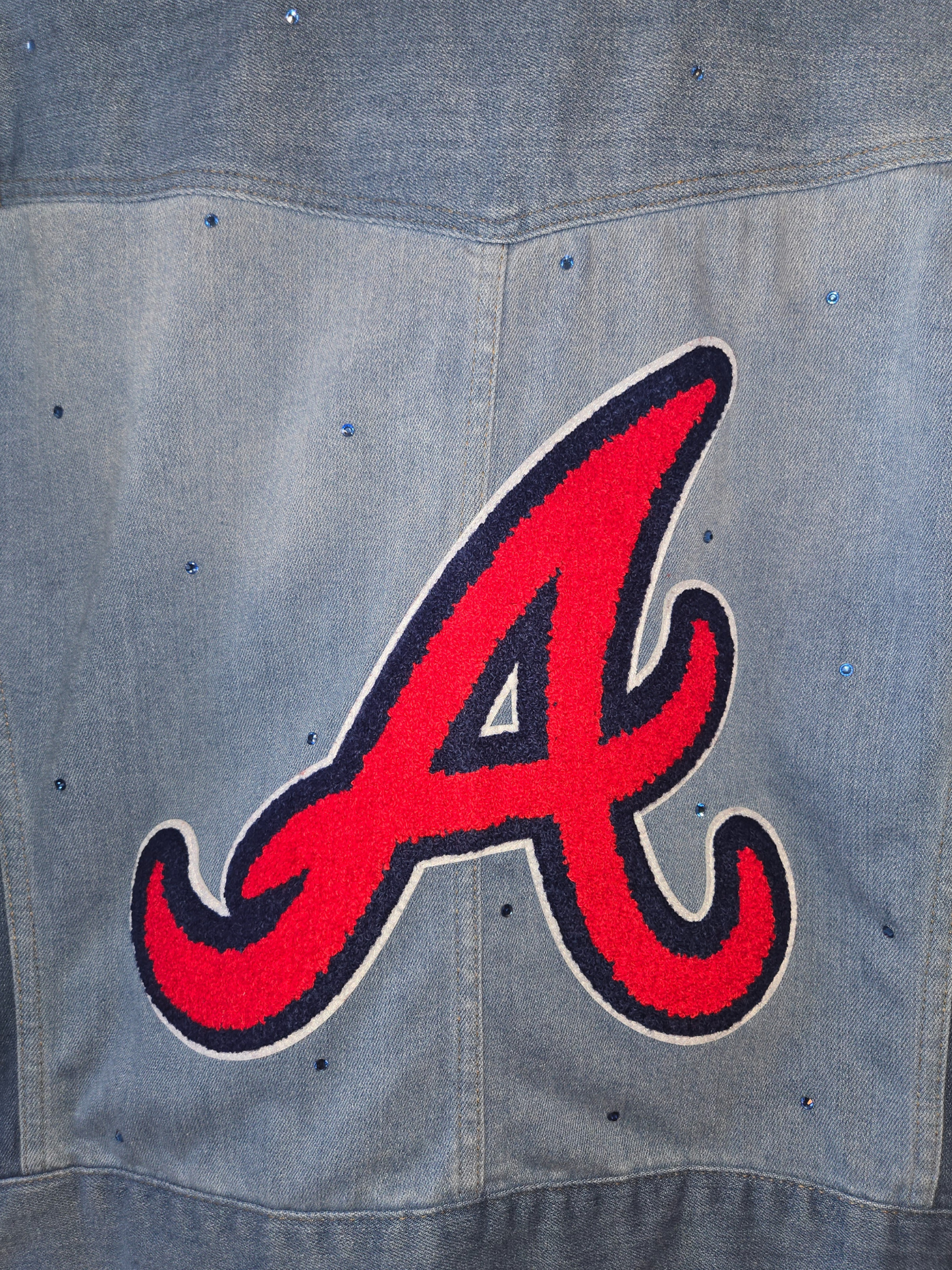 Atlanta Braves Rhinestone Denim Jacket