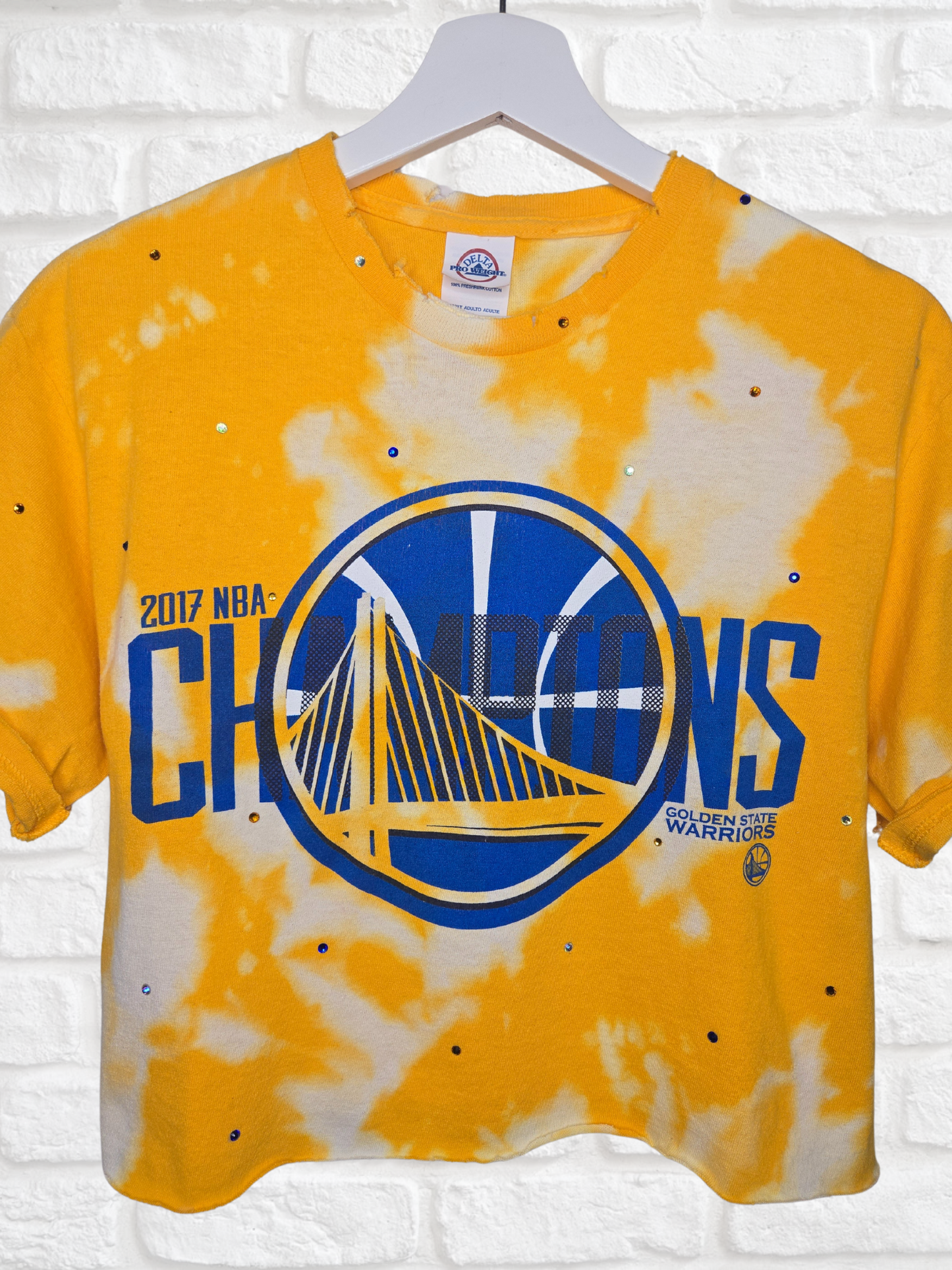 Golden State Warriors Crop Tee