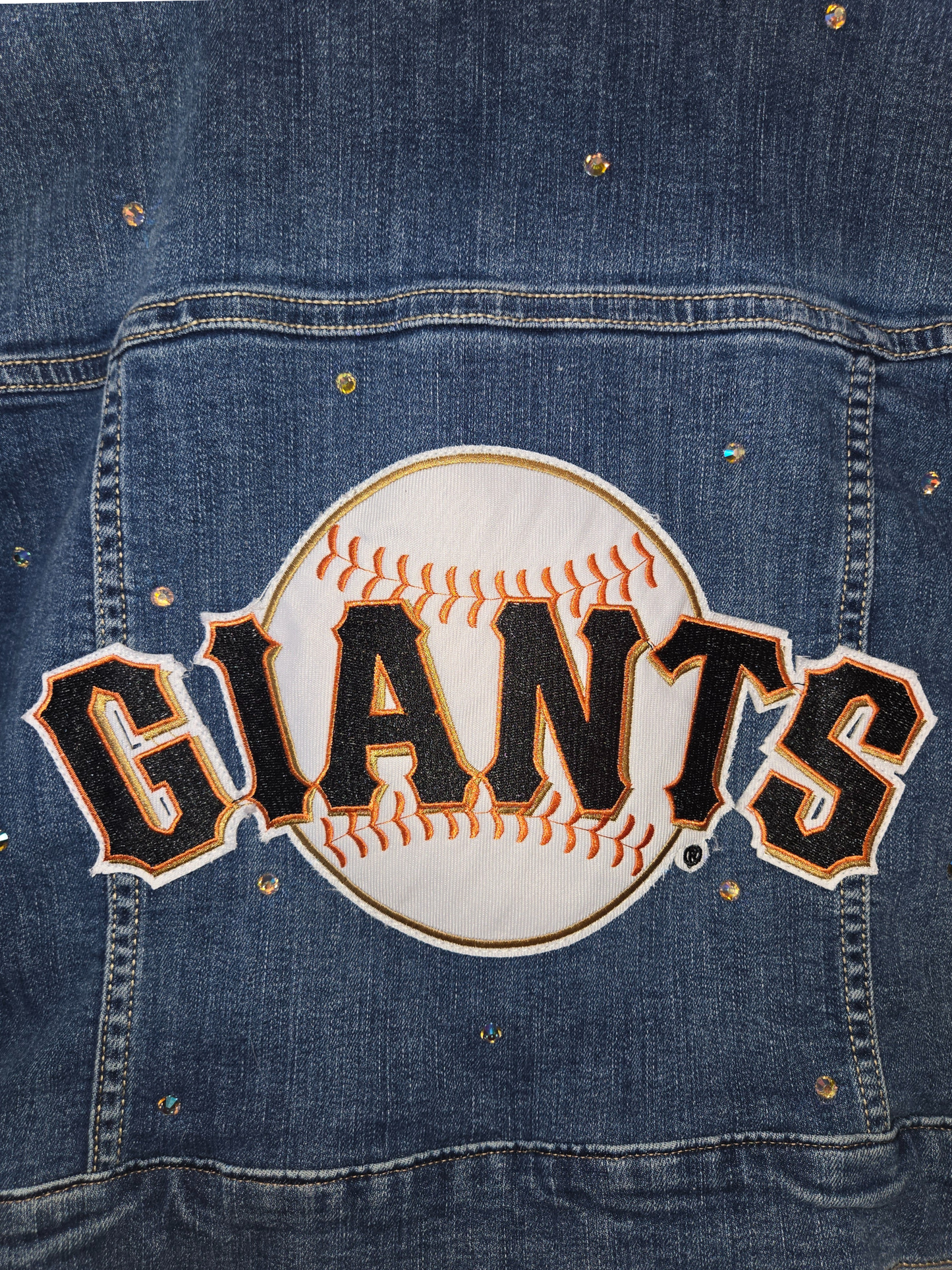 San Francisco Giants Crop Denim Jacket