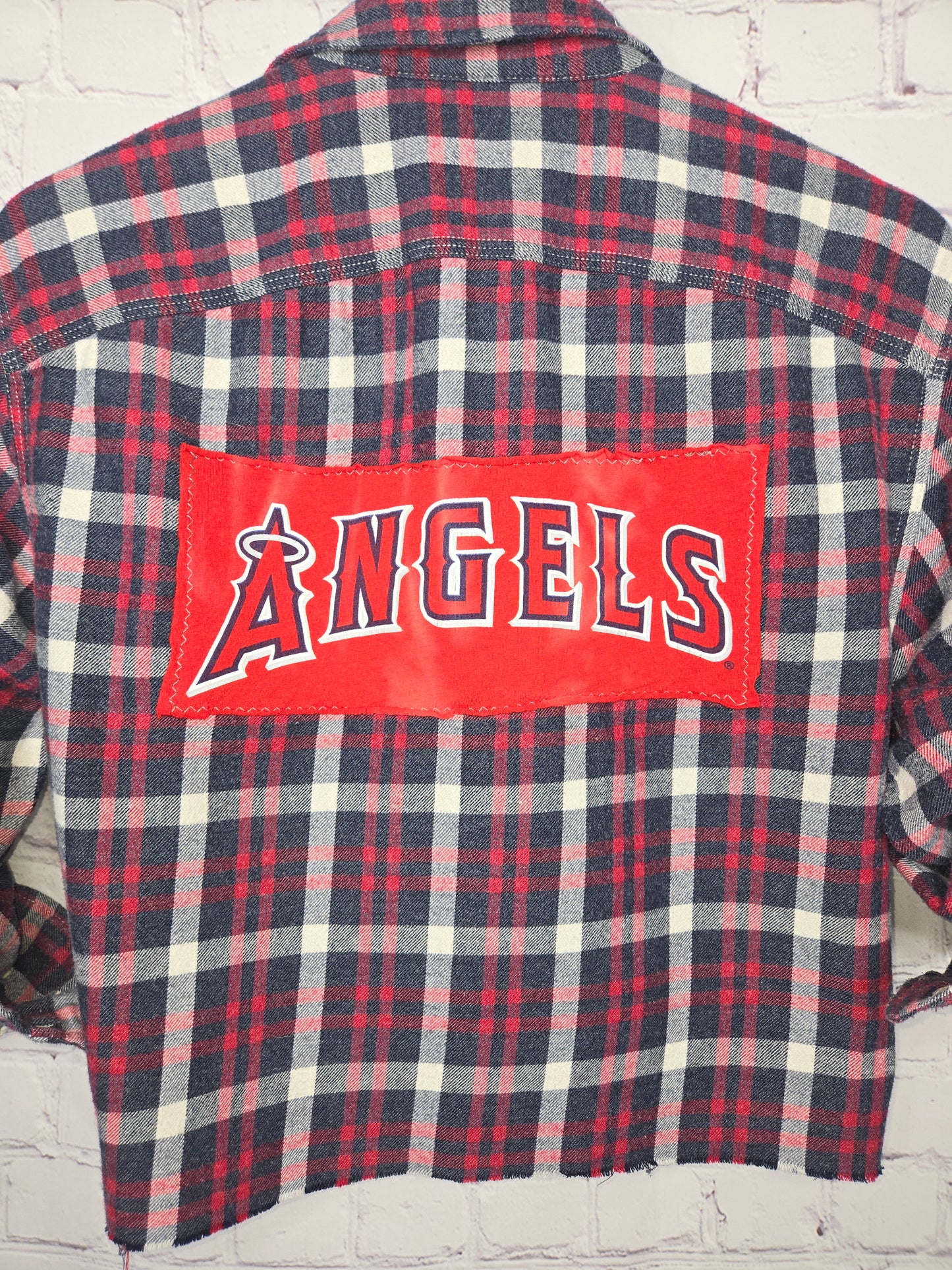 Los Angeles Angels Crop Flannel