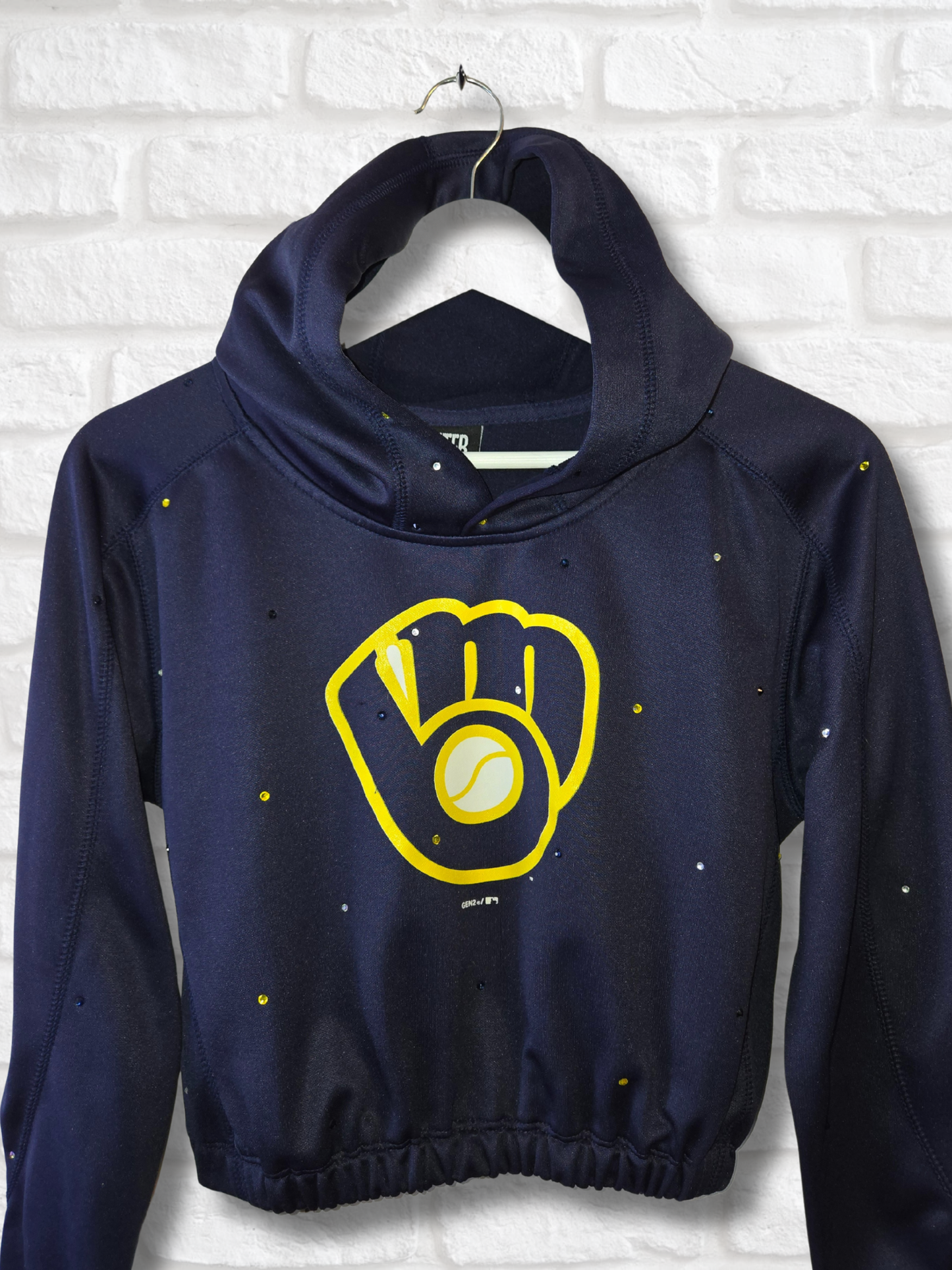 Milwaukee Brewers Crop Hoodie