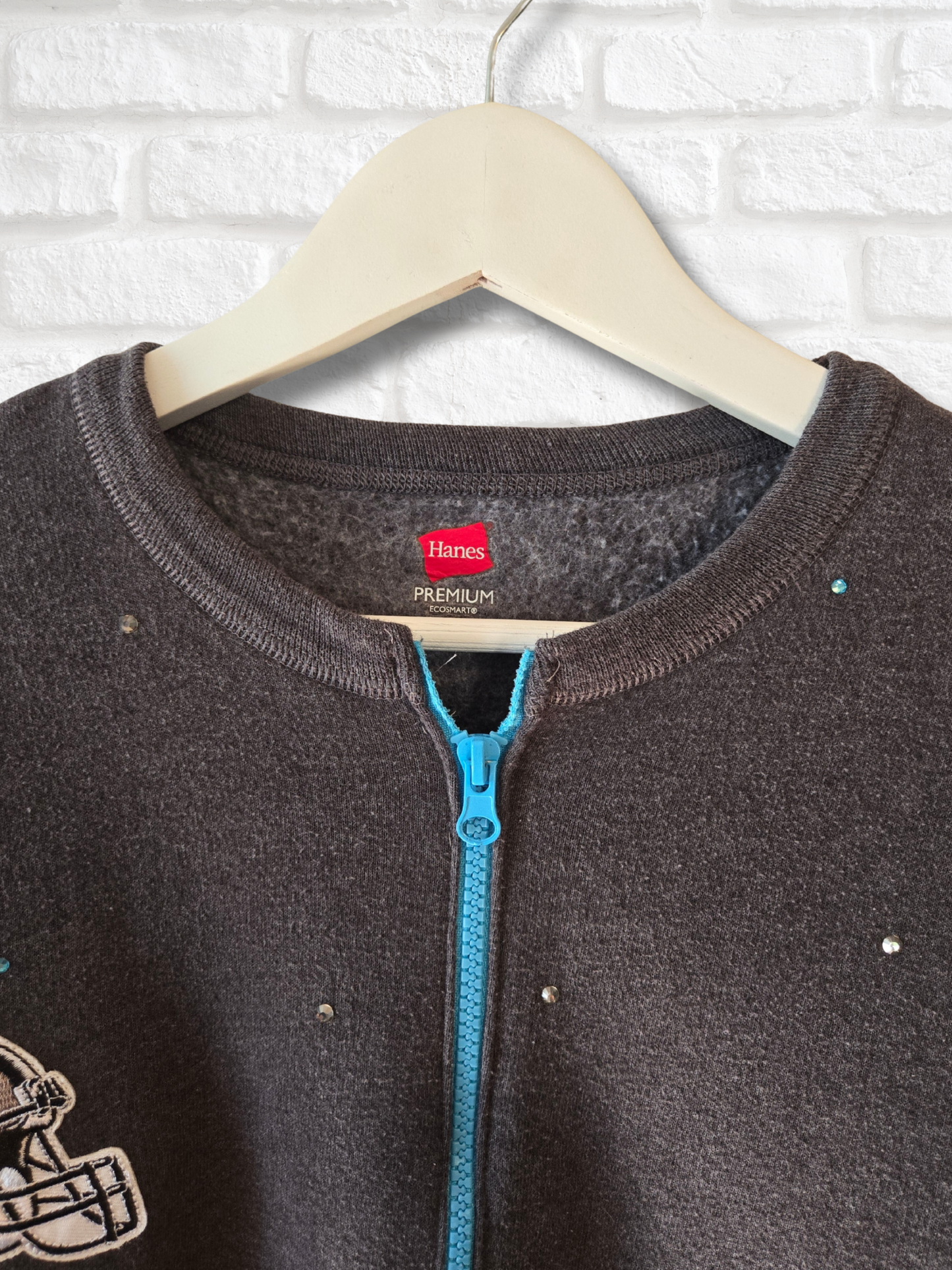 Detroit Lions Crop Zip-Up Sweatshirt