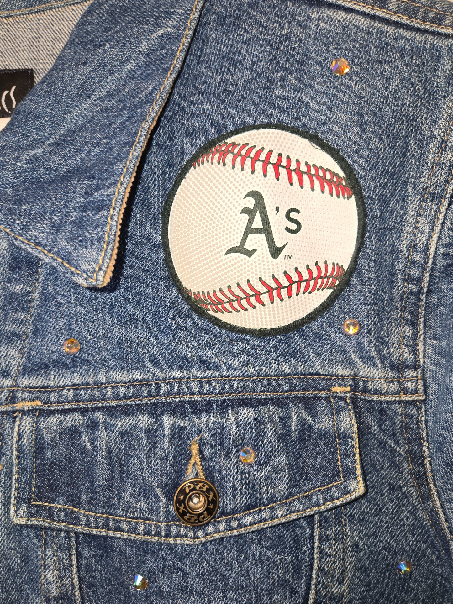 Athletics Crop Denim Jacket