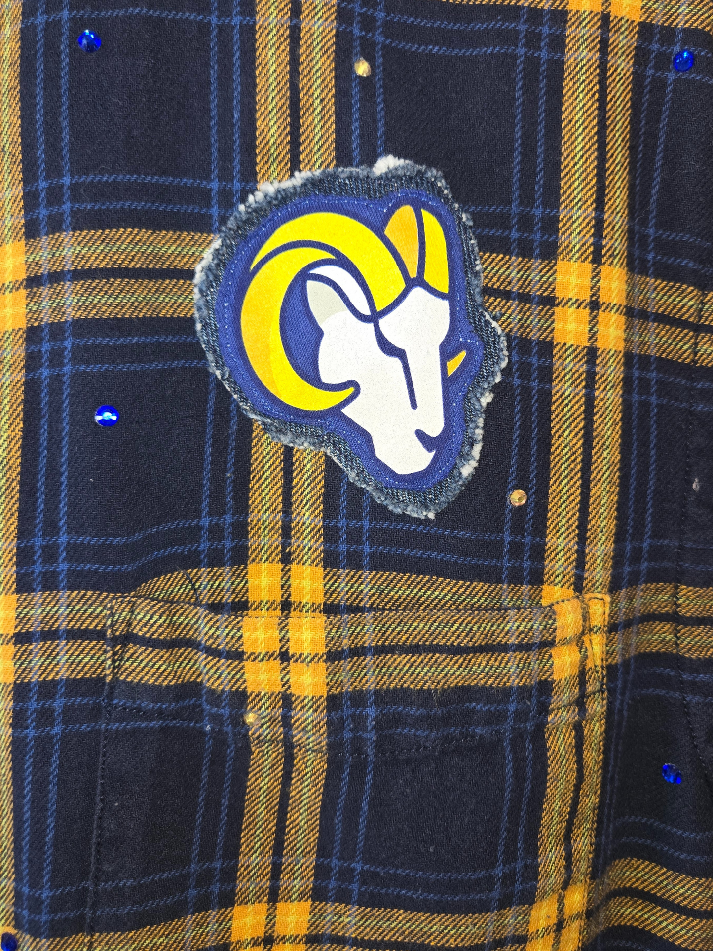Los Angeles Rams Crop Flannel