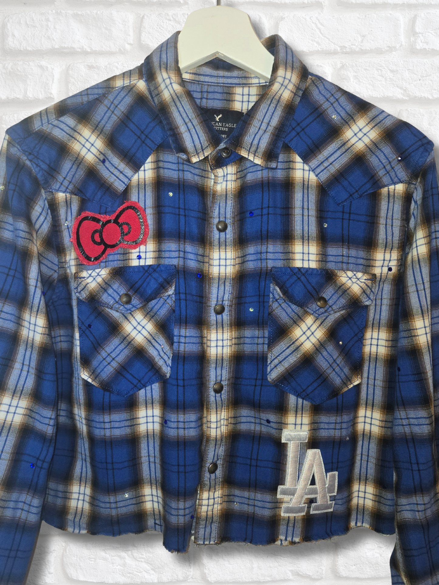 Los Angeles Dodgers HK Crop Flannel