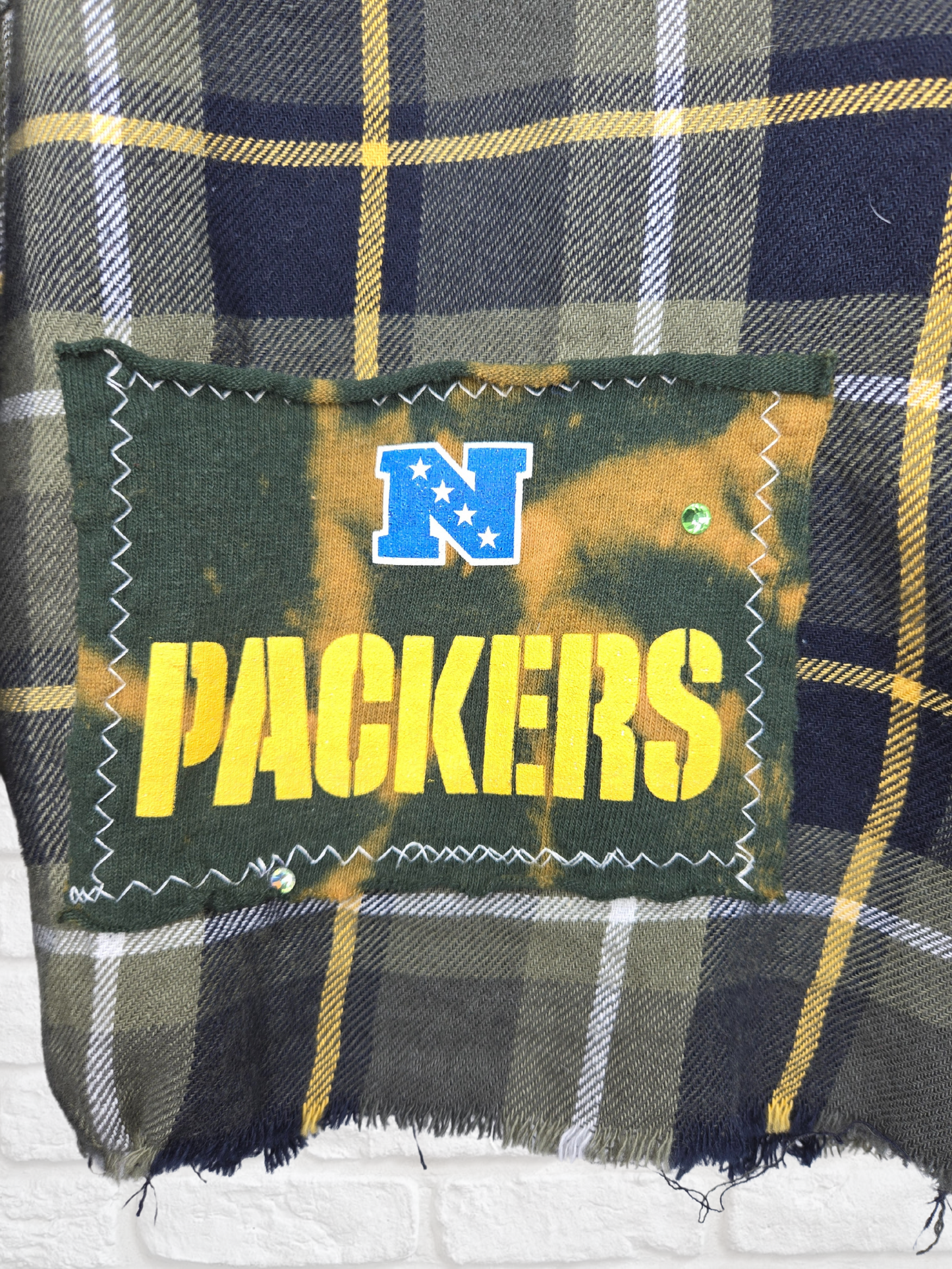 Green Bay Packers Crop Flannel
