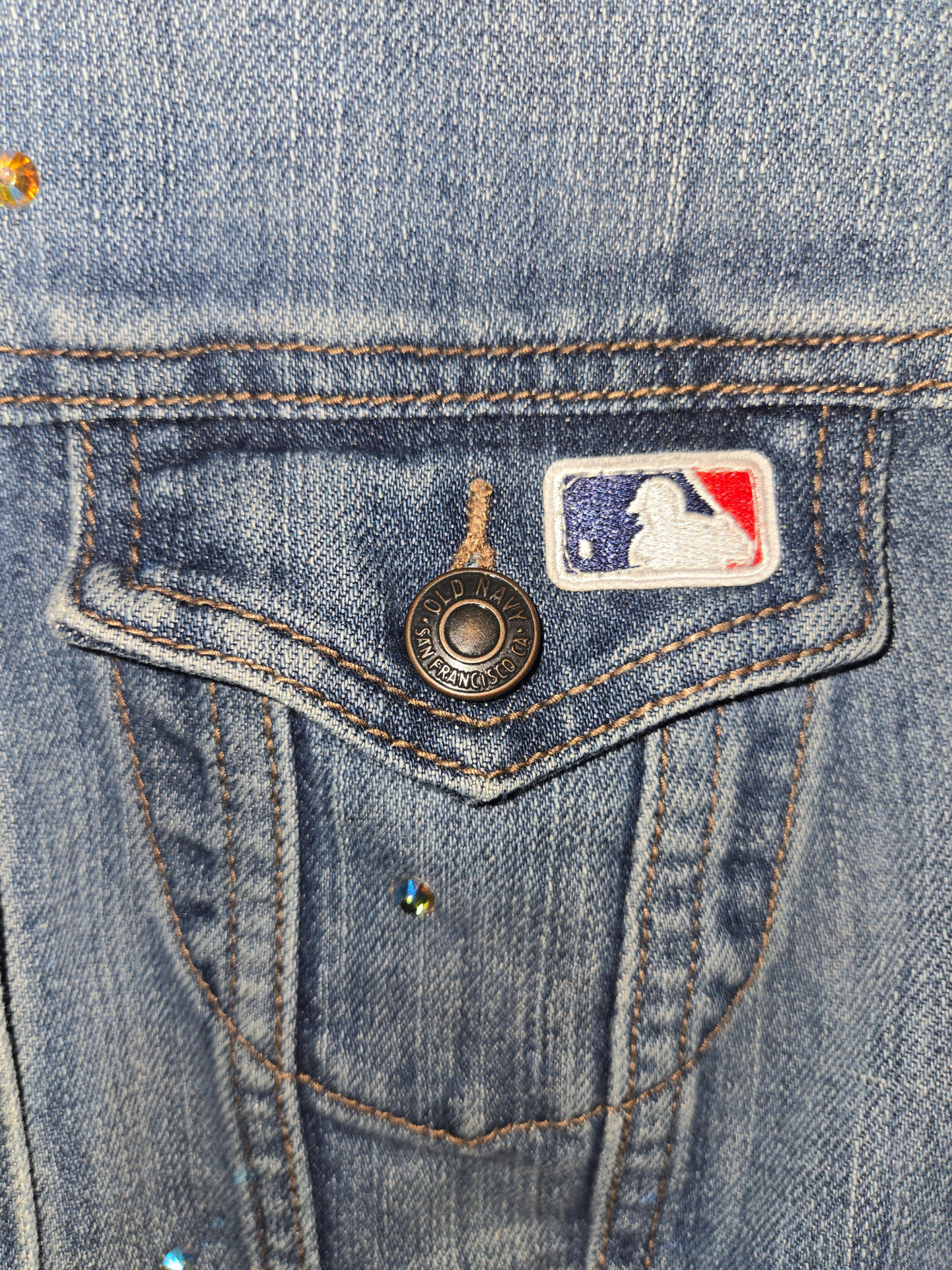 San Diego Padres Rhinestone Denim Jacket
