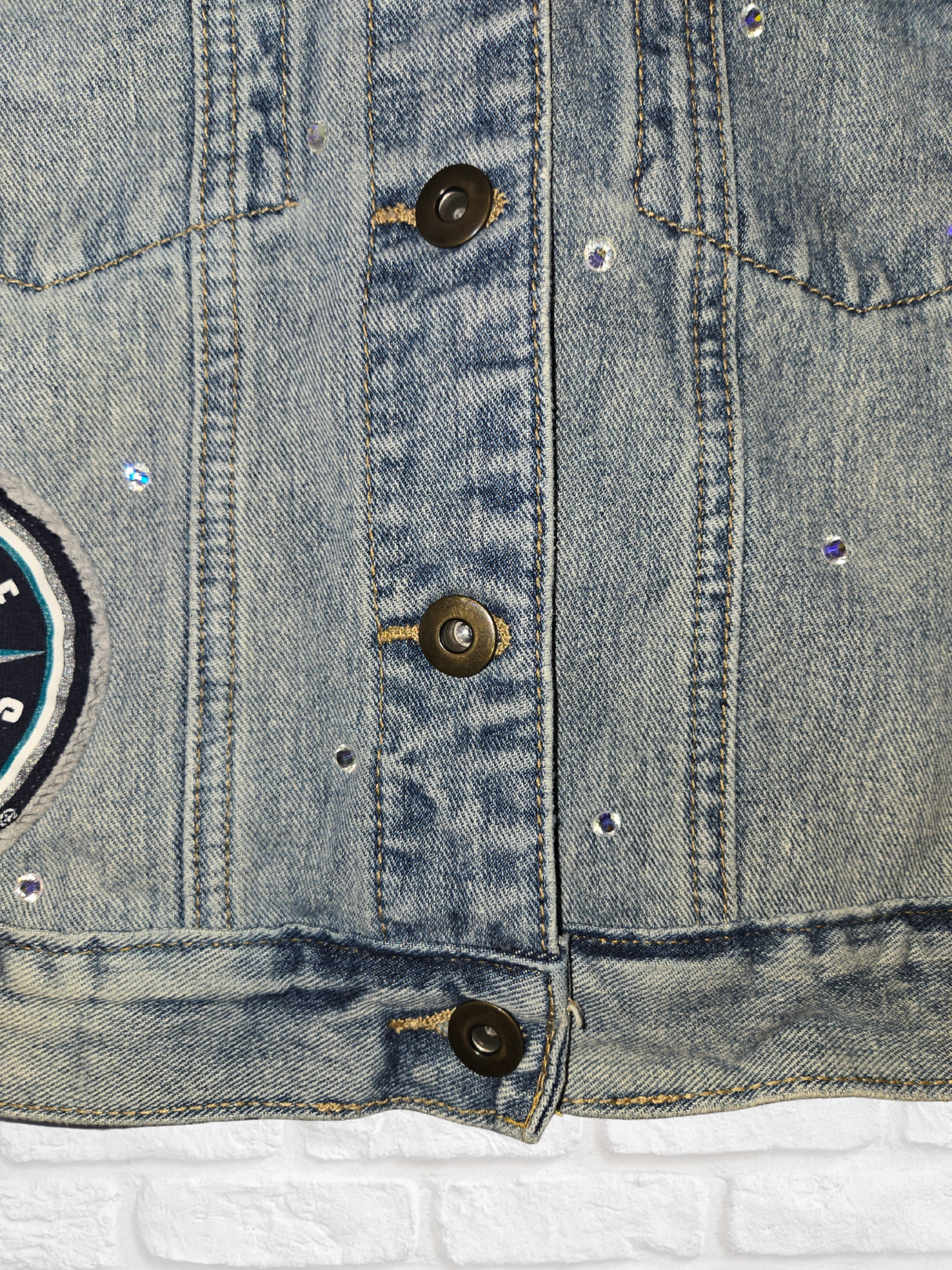 Seattle Mariners Crop Denim Jacket