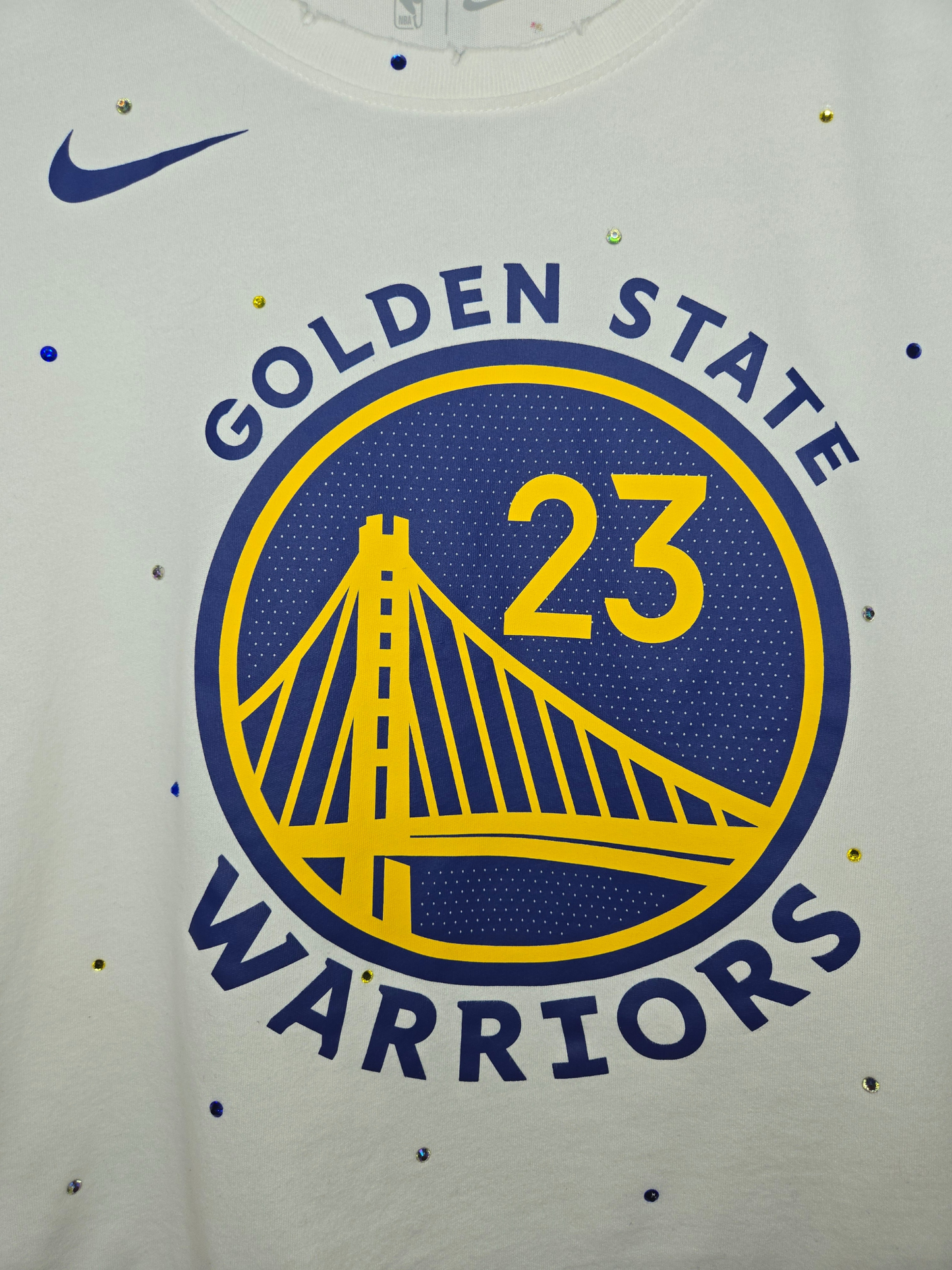 Golden State Warriors Crop Tee