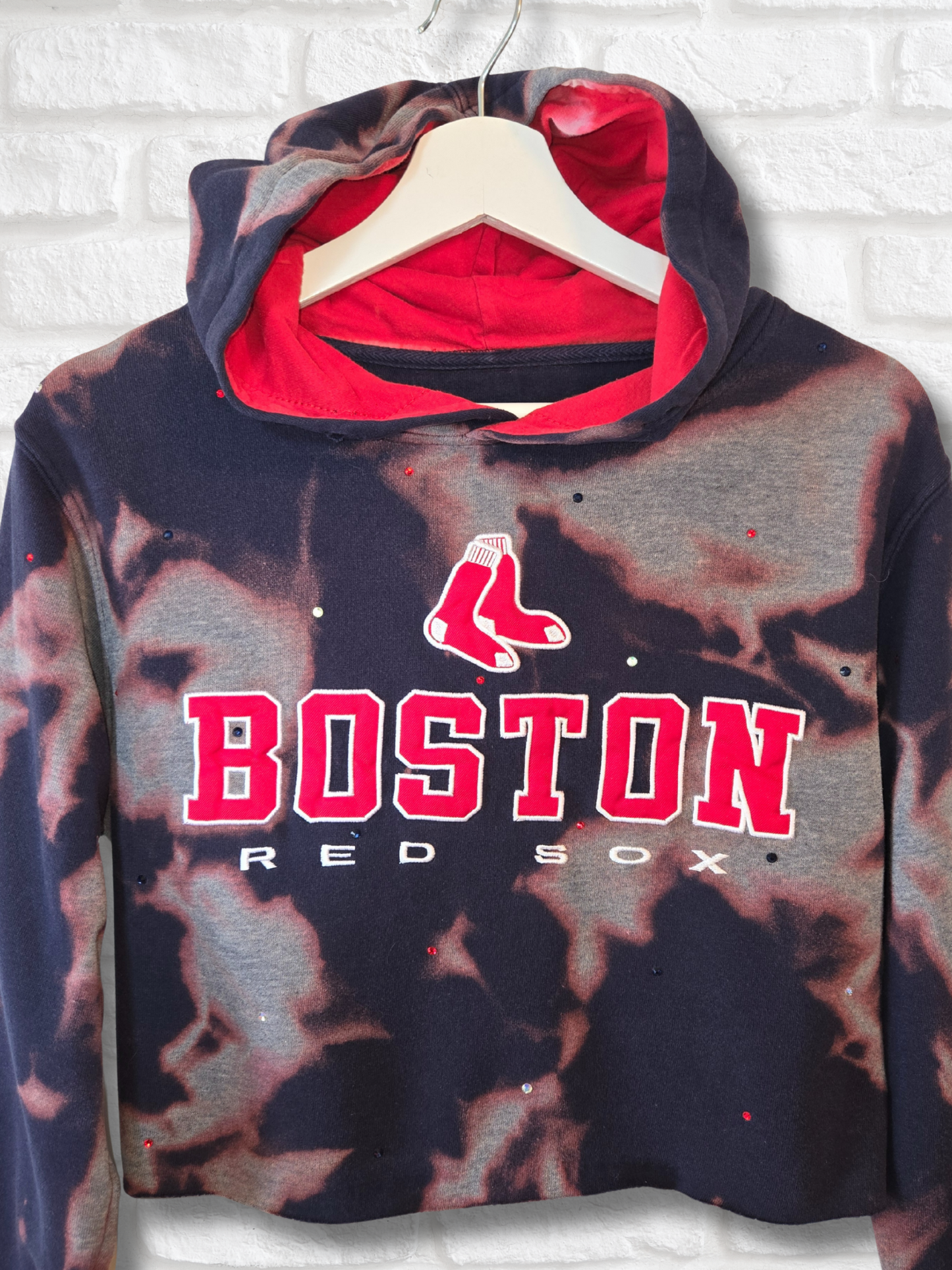 Boston Red Sox Crop Hoodie