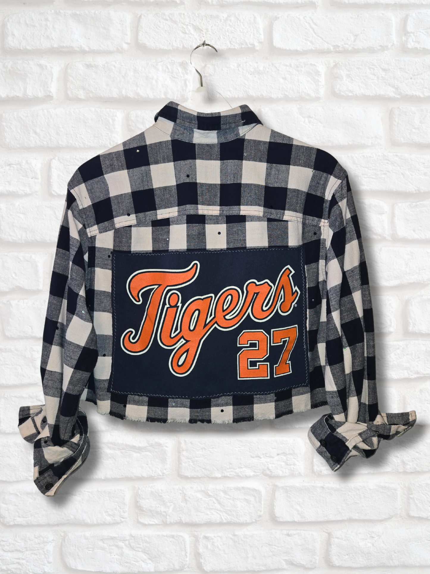 Detroit Tigers Crop Flannel