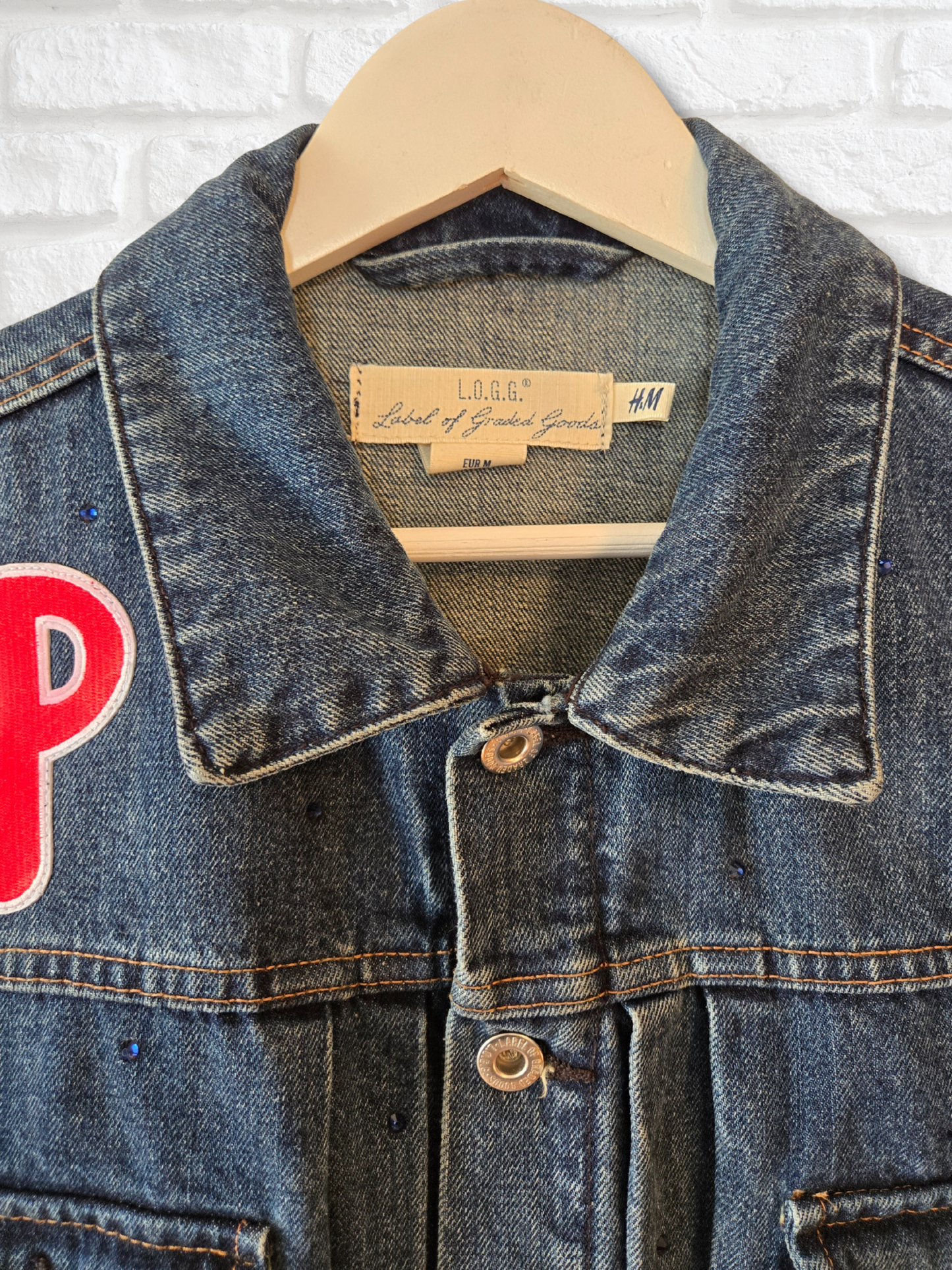 Philadelphia Phillies Rhinestone Crop Denim Jacket